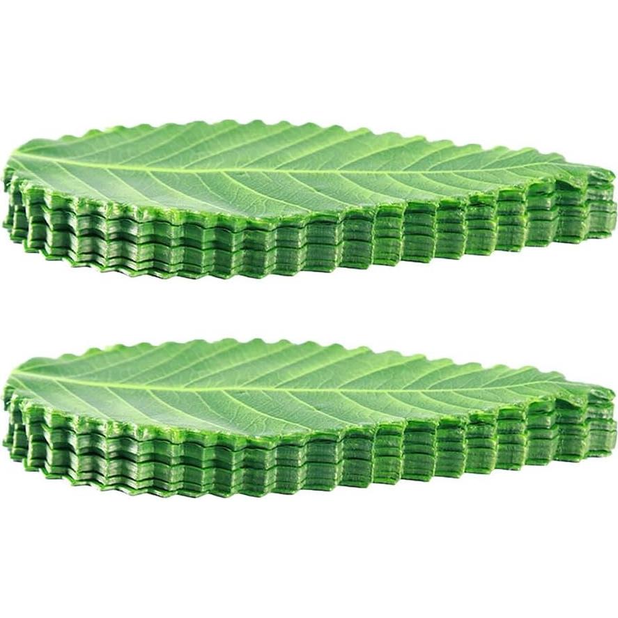 Hojas Decorativas para Sushi Kichvoe - 200 Piezas Verde