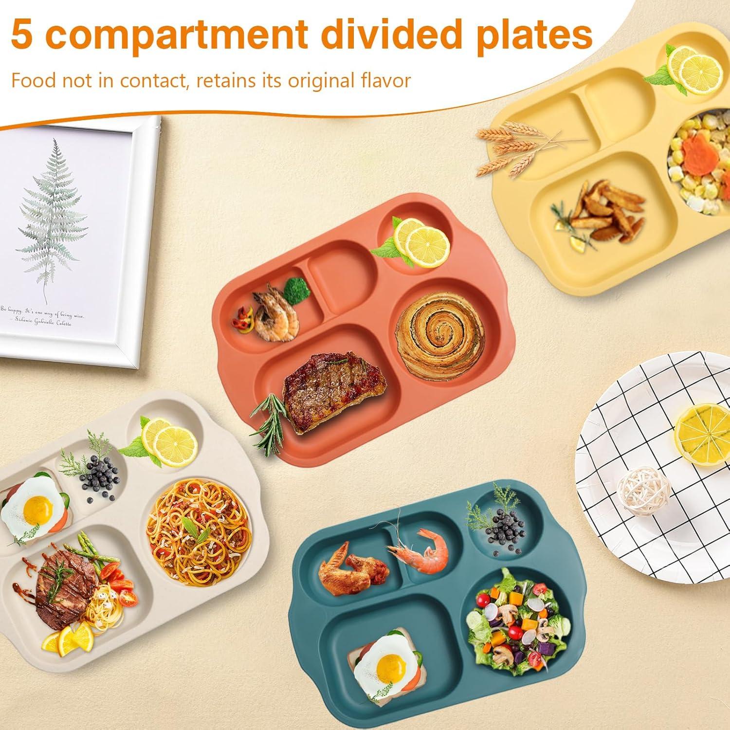 Platos Divididos Reutilizables DYB DONGYONGBAO 30.48 cm 8 Piezas