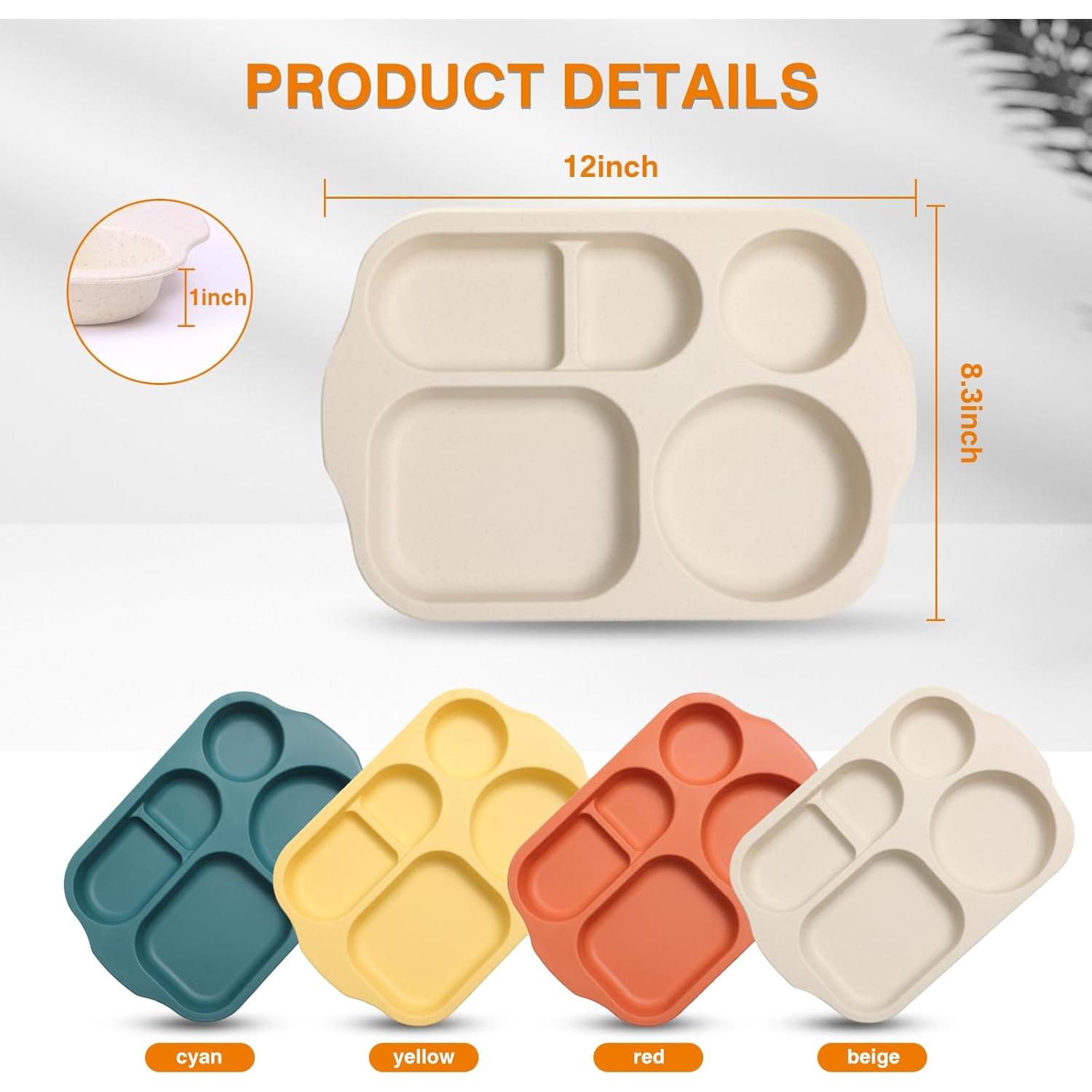 Platos Divididos Reutilizables DYB DONGYONGBAO 30.48 cm 8 Piezas