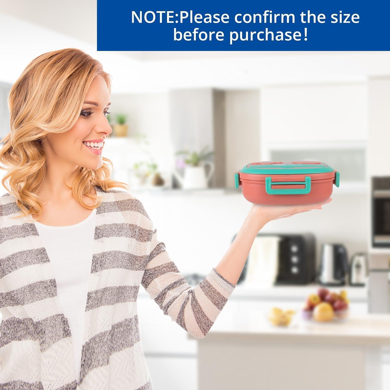 Caja Bento Mini Pequeña PEDECO Rosa 3 Compartimentos 650ml