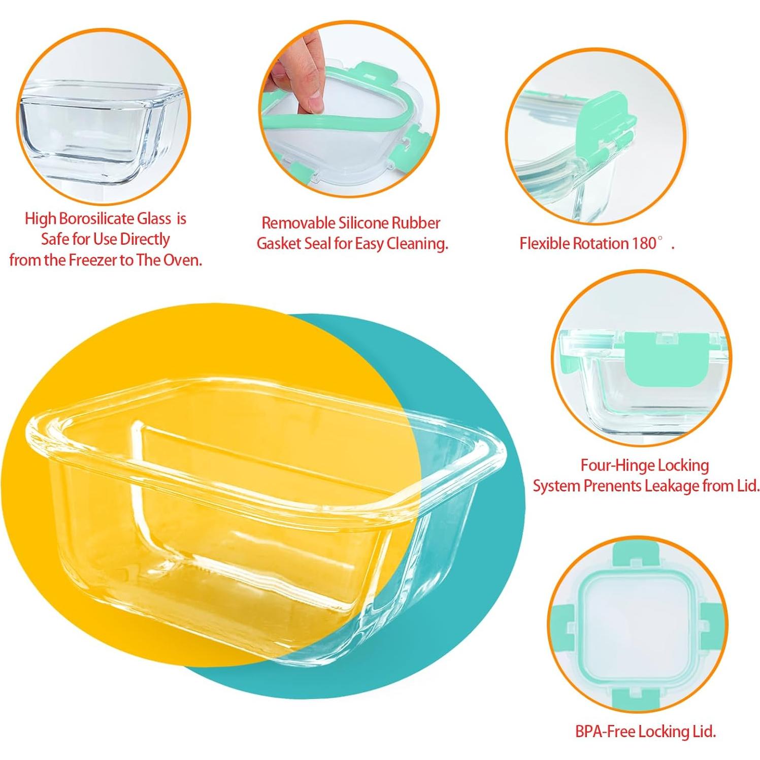 Contenedores de Comida Bariátrica Nafhone 3 Piezas 0.24L