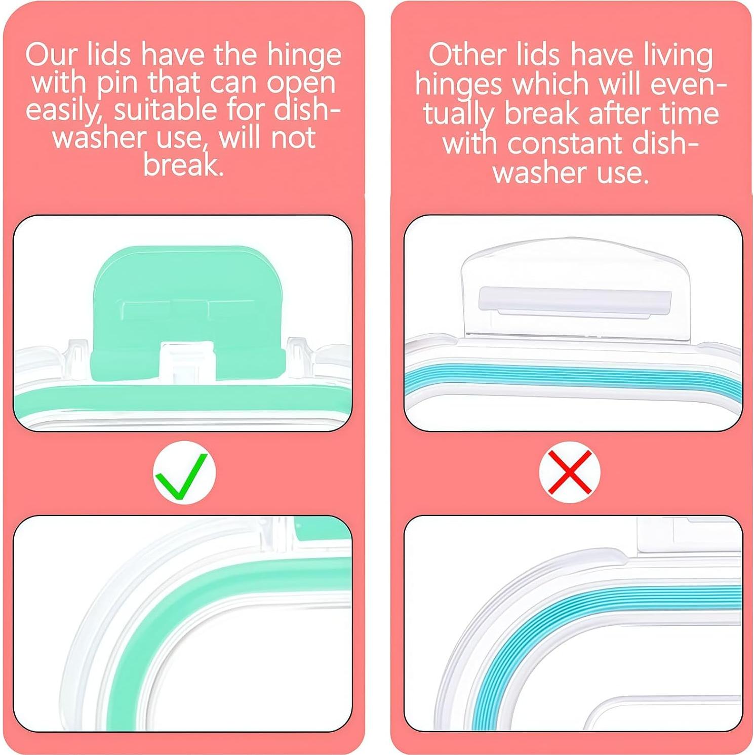 Contenedores de Comida Bariátrica Nafhone 3 Piezas 0.24L