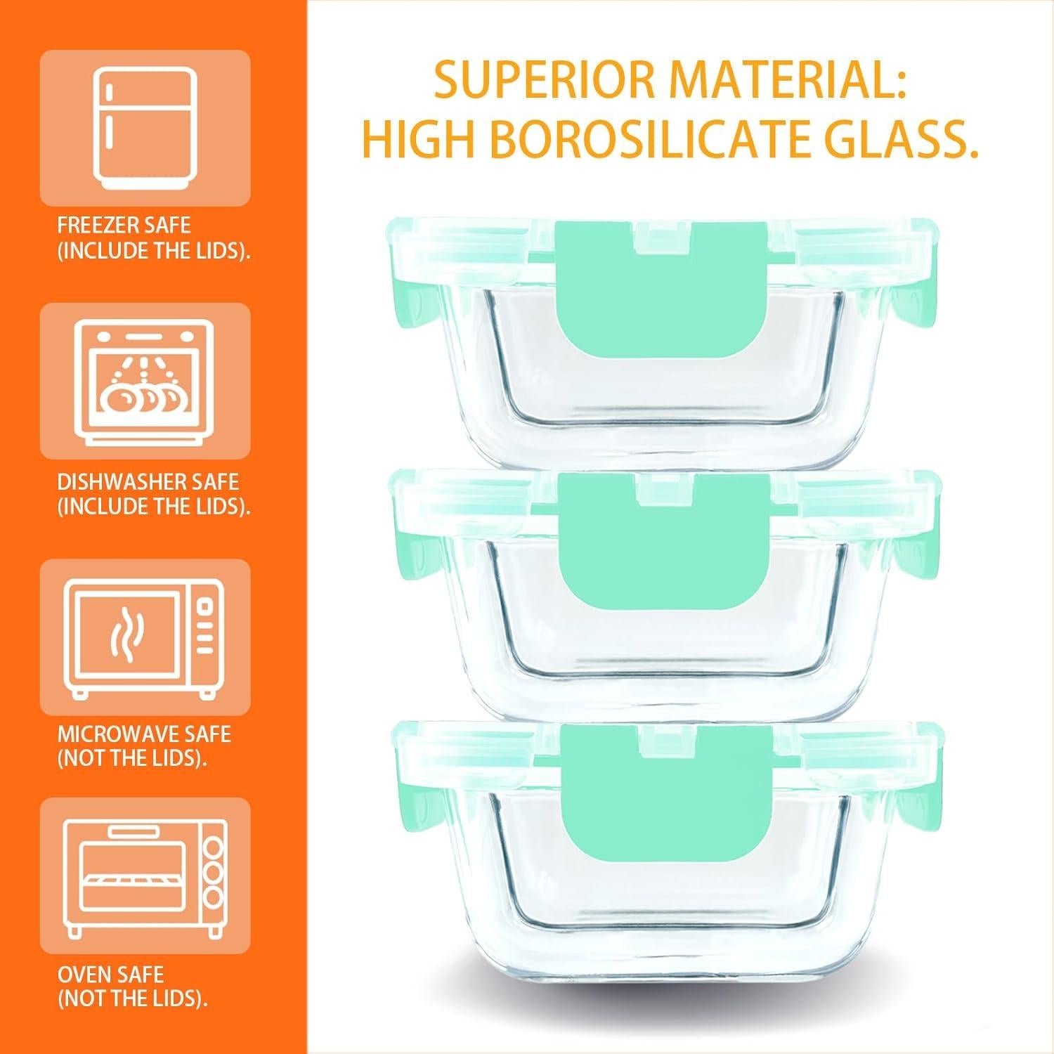 Contenedores de Comida Bariátrica Nafhone 3 Piezas 0.24L