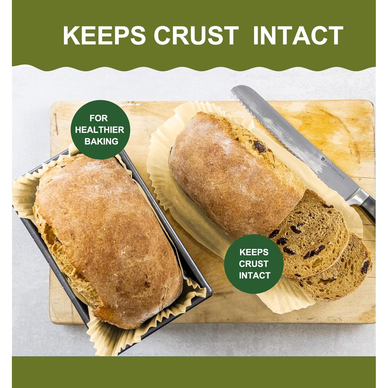 Forros para Pan de Molde Antiadherentes Mutvle 125 Pcs 9x5"