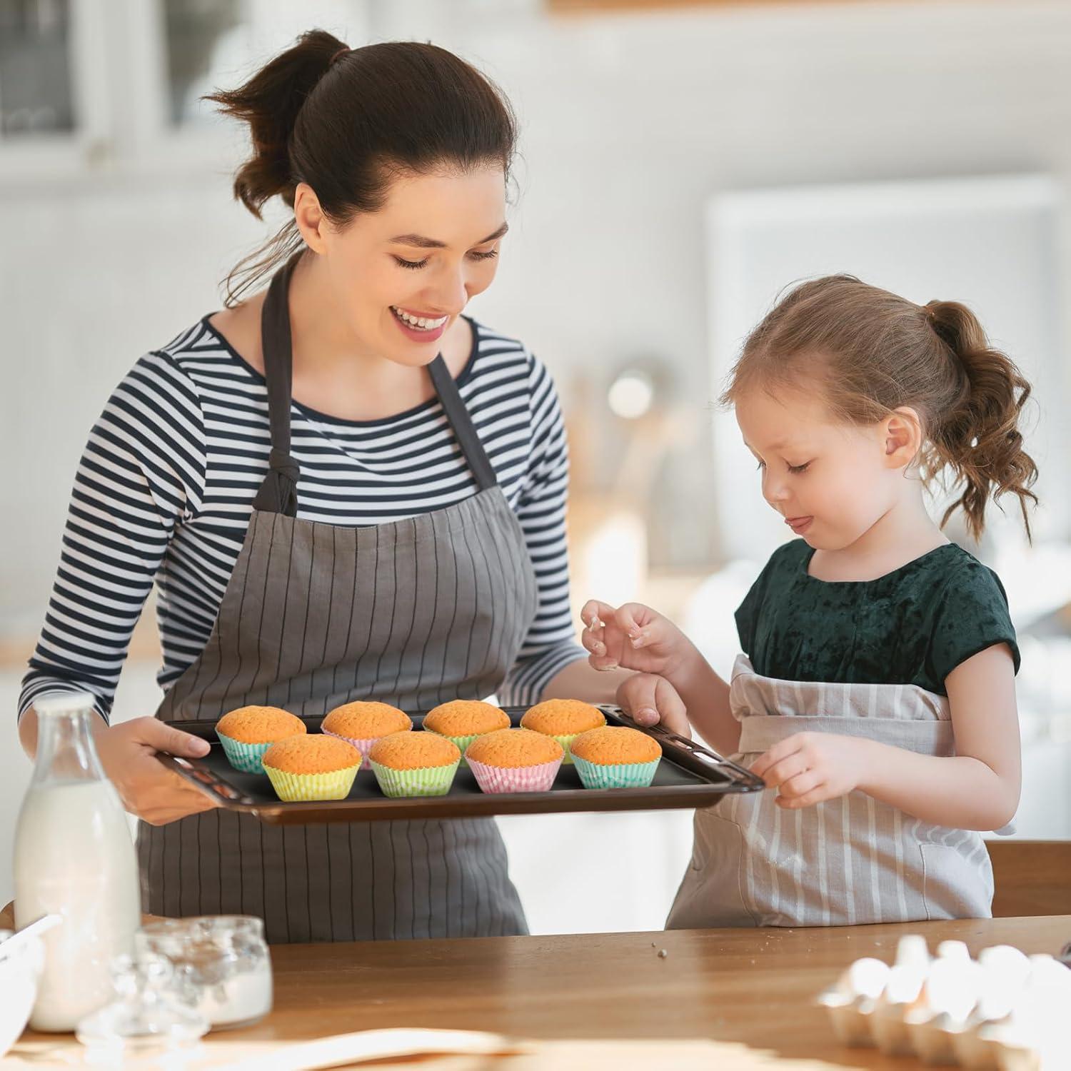 Forros de Cupcake Estándar SKIDEC 100 Piezas Cuadros de Búfalo