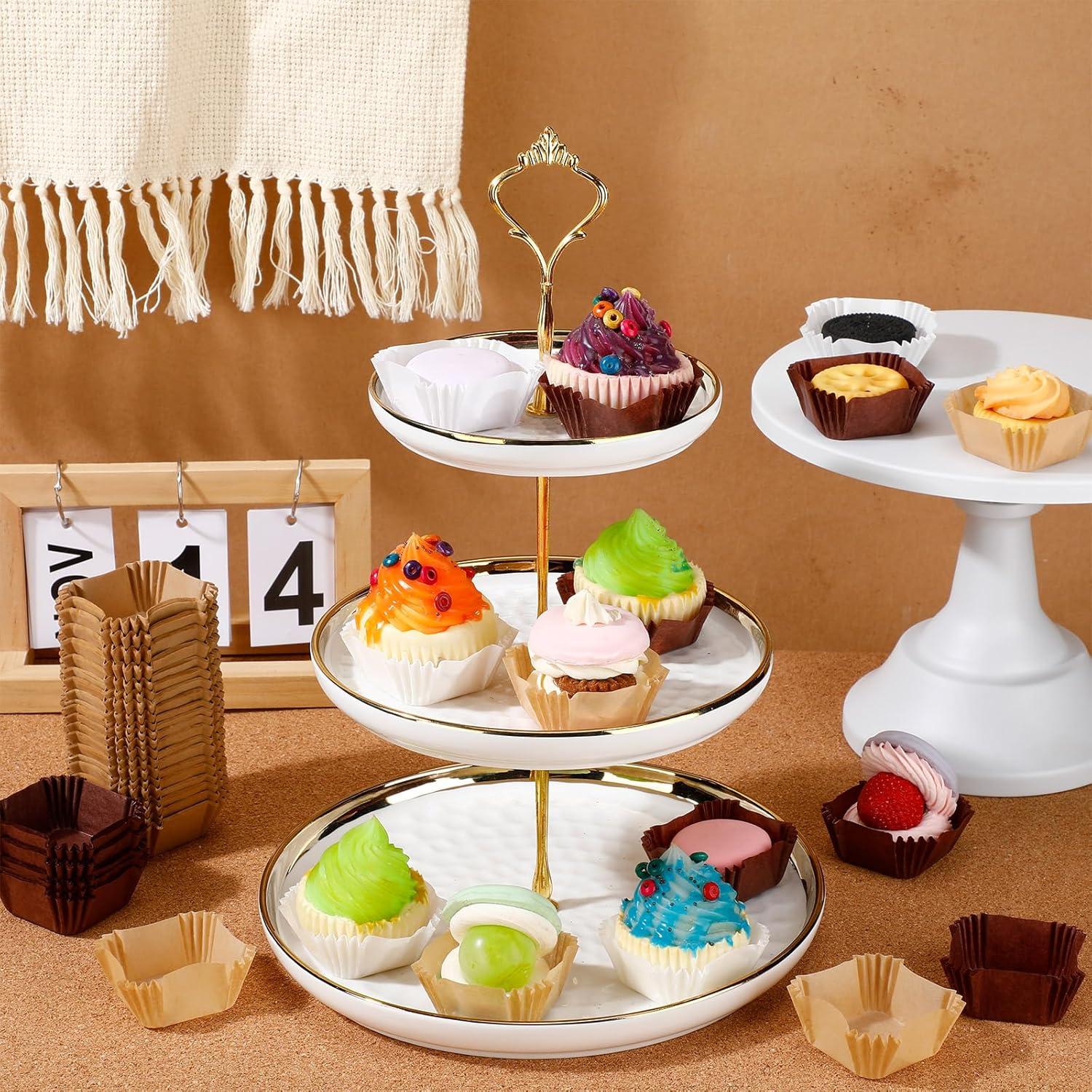 Forros de Cupcake Cuadrados Desechables Layhit - 900 Pcs