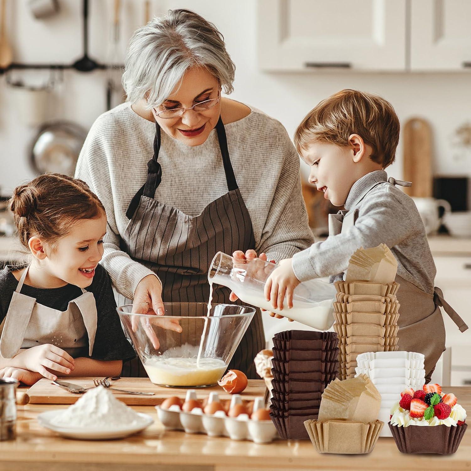 Forros de Cupcake Cuadrados Desechables Layhit - 900 Pcs