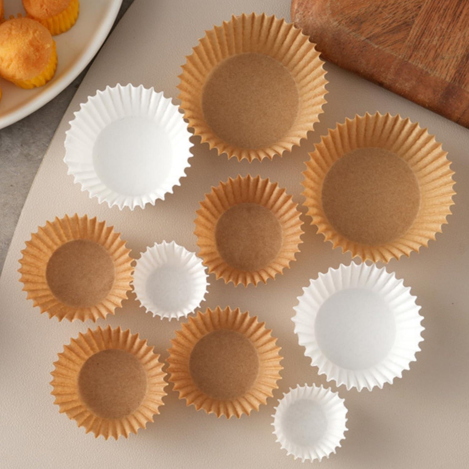 Forros para Mini Cupcakes Prefer Green - 500 Unidades Naturales