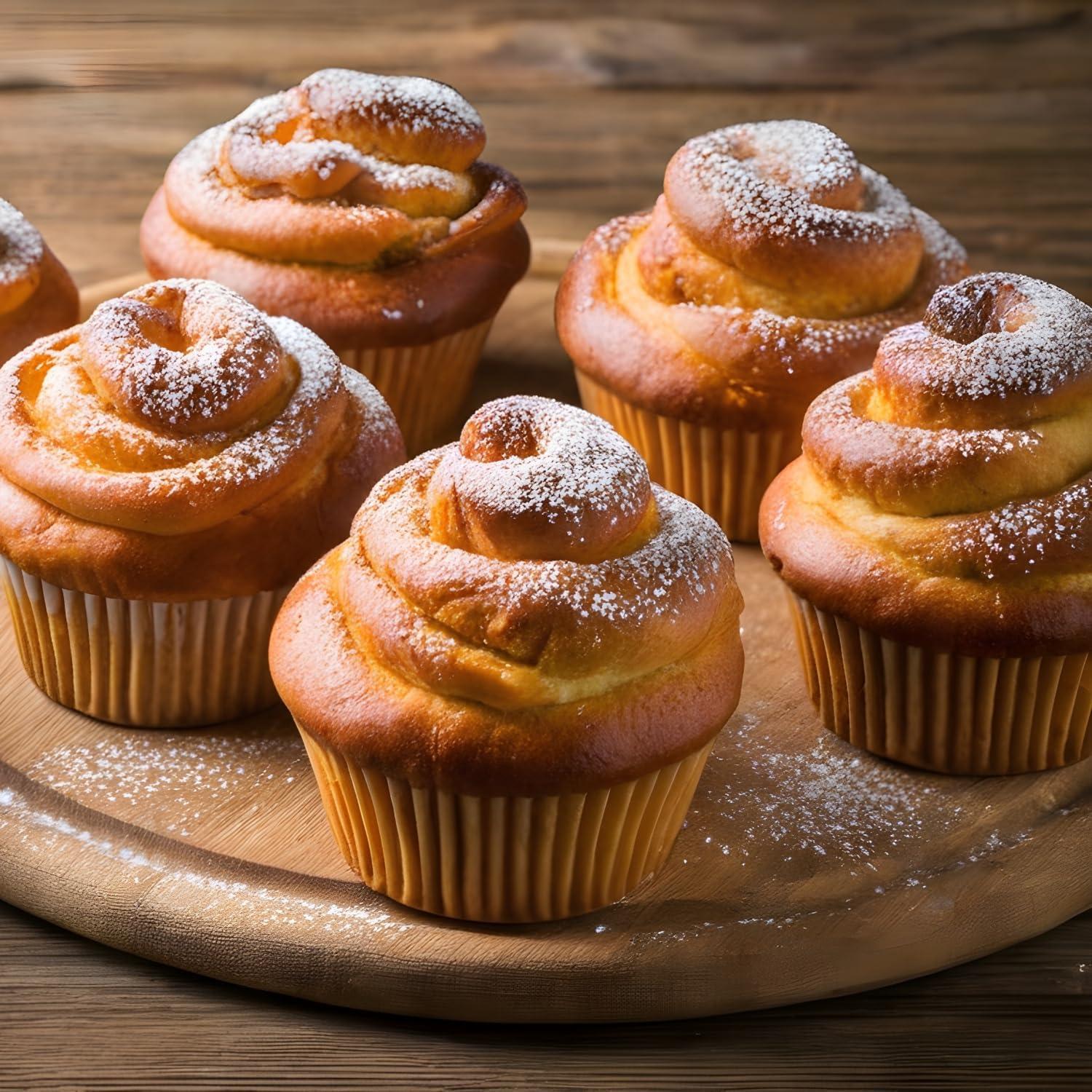 Forros para Mini Cupcakes Prefer Green - 500 Unidades Naturales