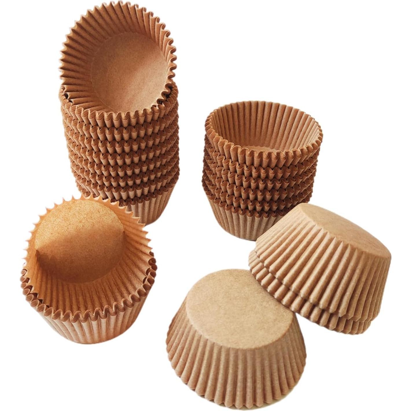 Forros para Mini Cupcakes Prefer Green - 500 Unidades Naturales