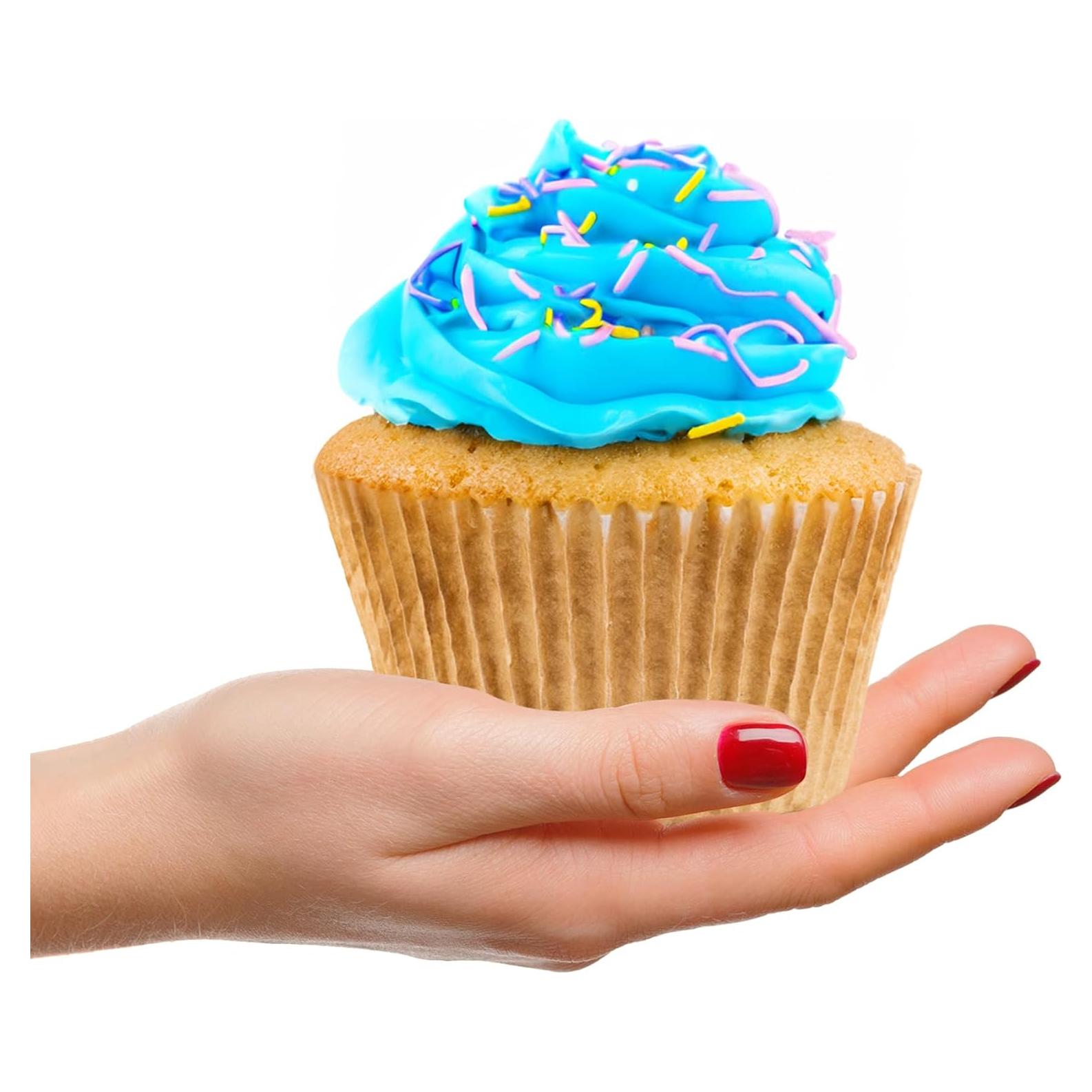 Forros de Muffin Jumbo Bake Buddies - 600 Piezas Marrones