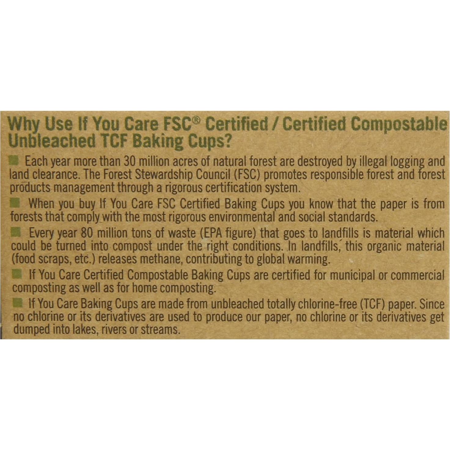 Forros de Cupcake Jumbo Si Te Importa - 576 Hojas Compostables