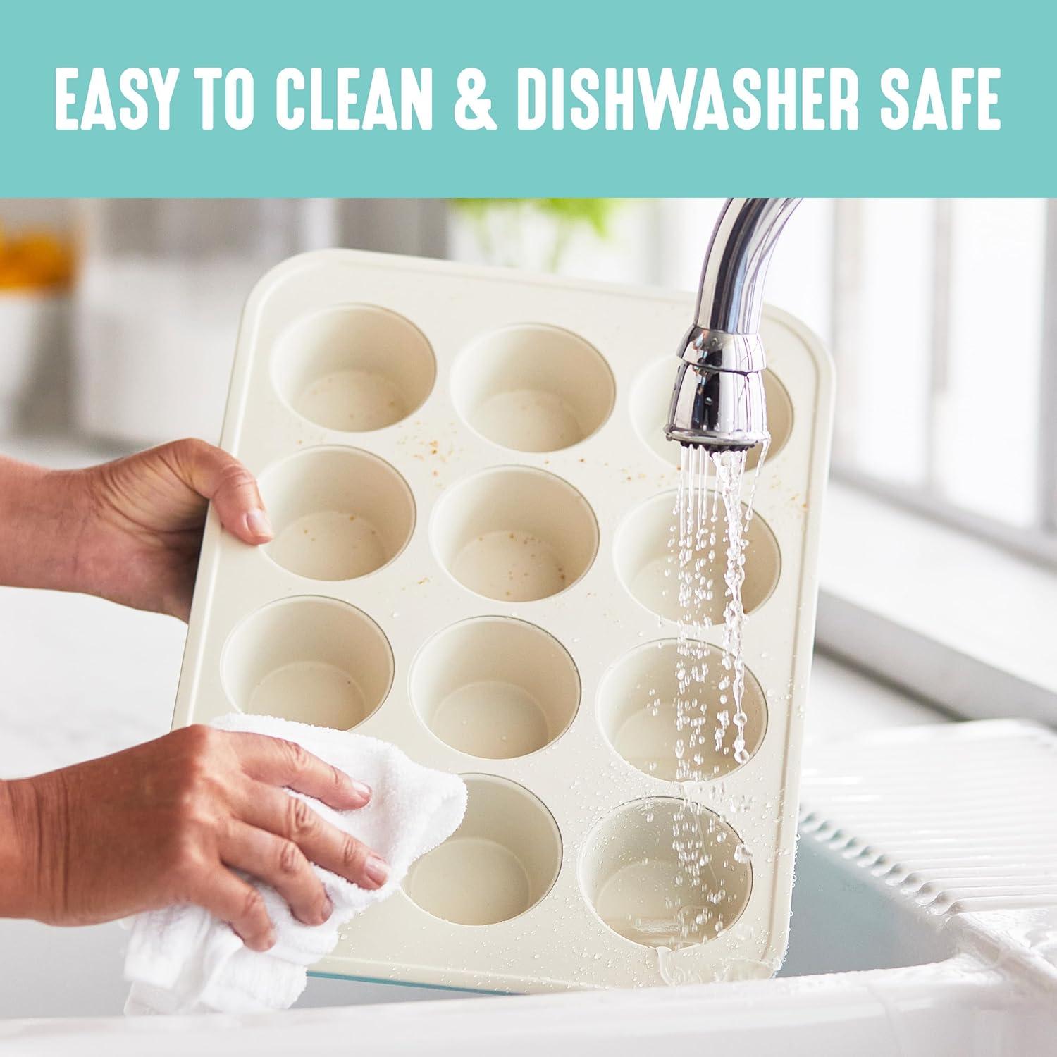 Molde para Muffins GreenLife 12 Tazas Antiadherente Cerámica