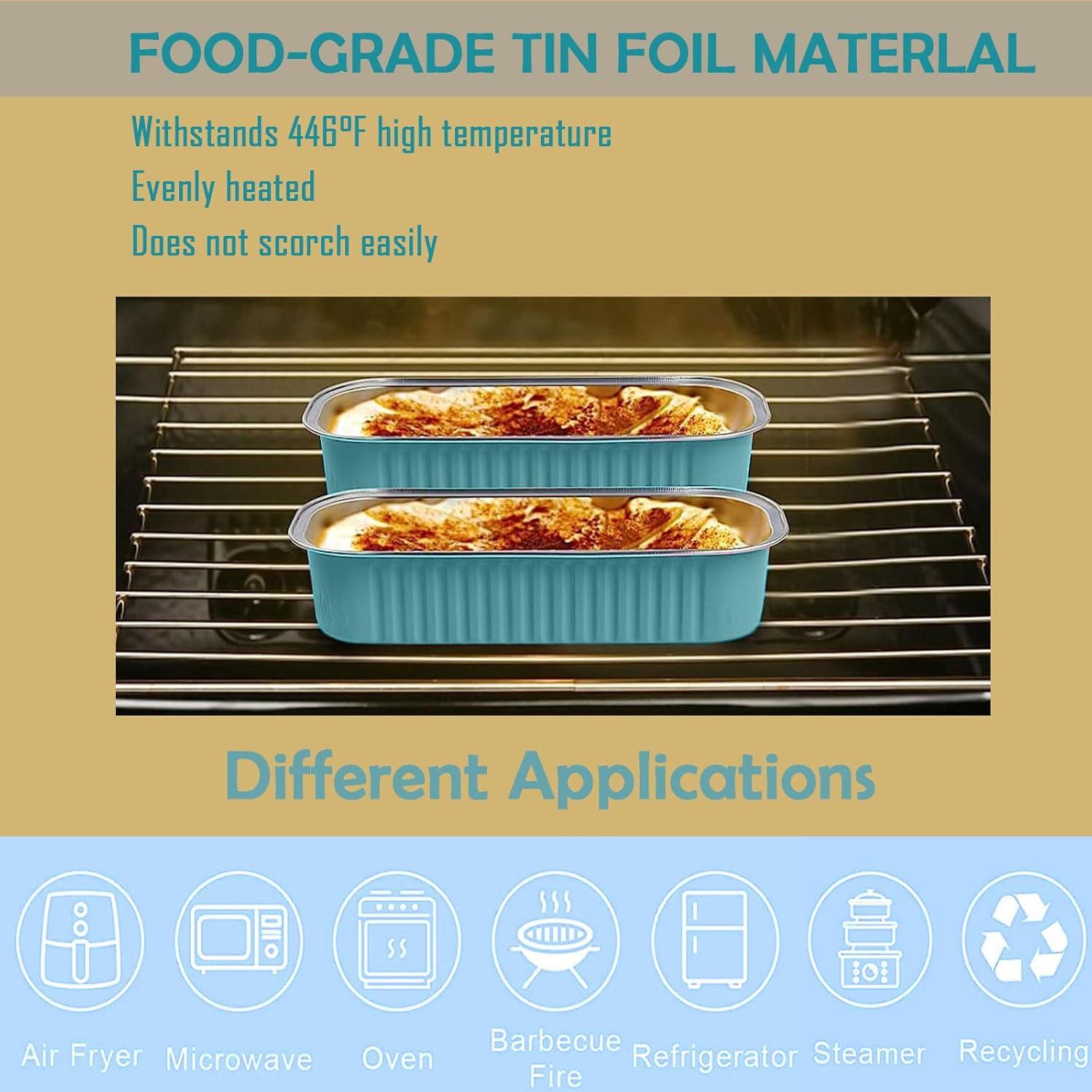 Paquete de 12 moldes para pan mini MJPCUAU aluminio 16.5x6.4cm