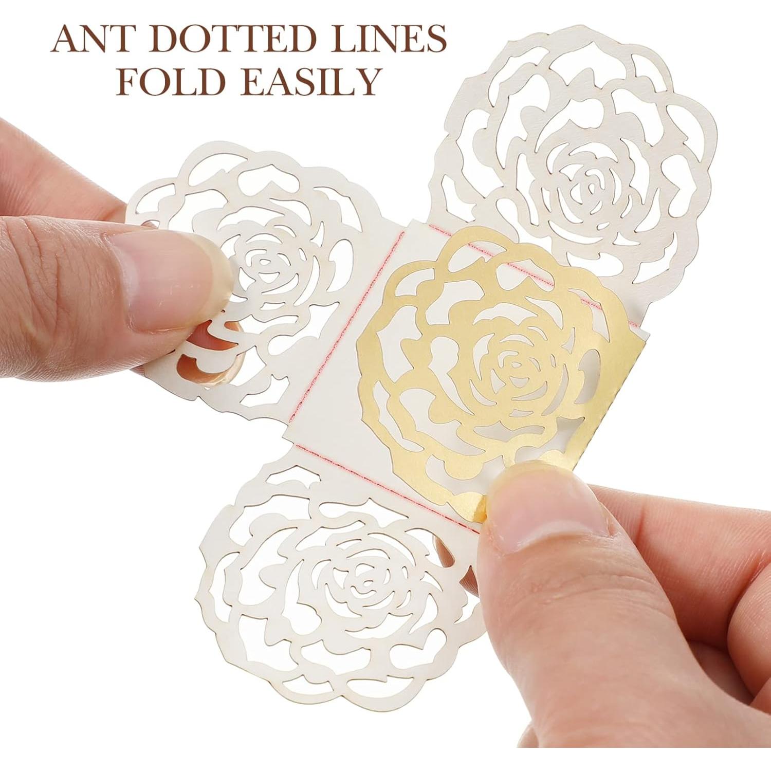 Forros de Cupcake Cuadrados Toyvian 50 Piezas Papel Kraft