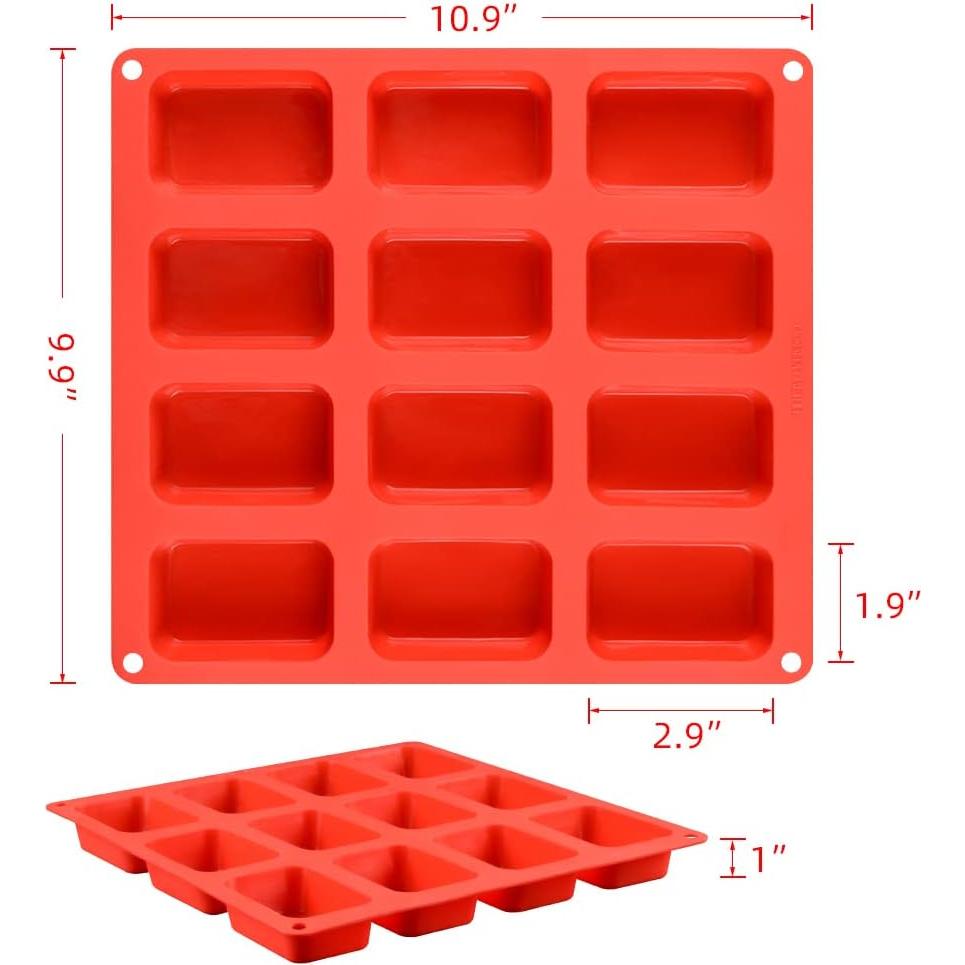 Molde Mini de Silicona CAKETIME 12 Cavidades Antiadherente