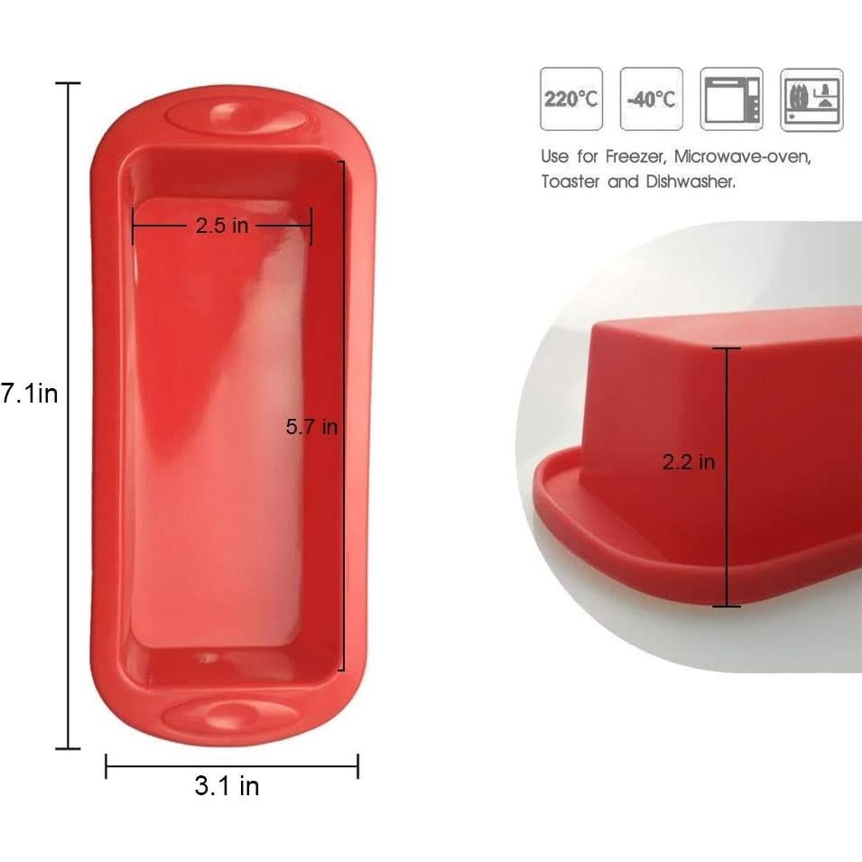 Molde para Pan Mini SILIVO de Silicona Antiadherente 14.5x6.4 cm