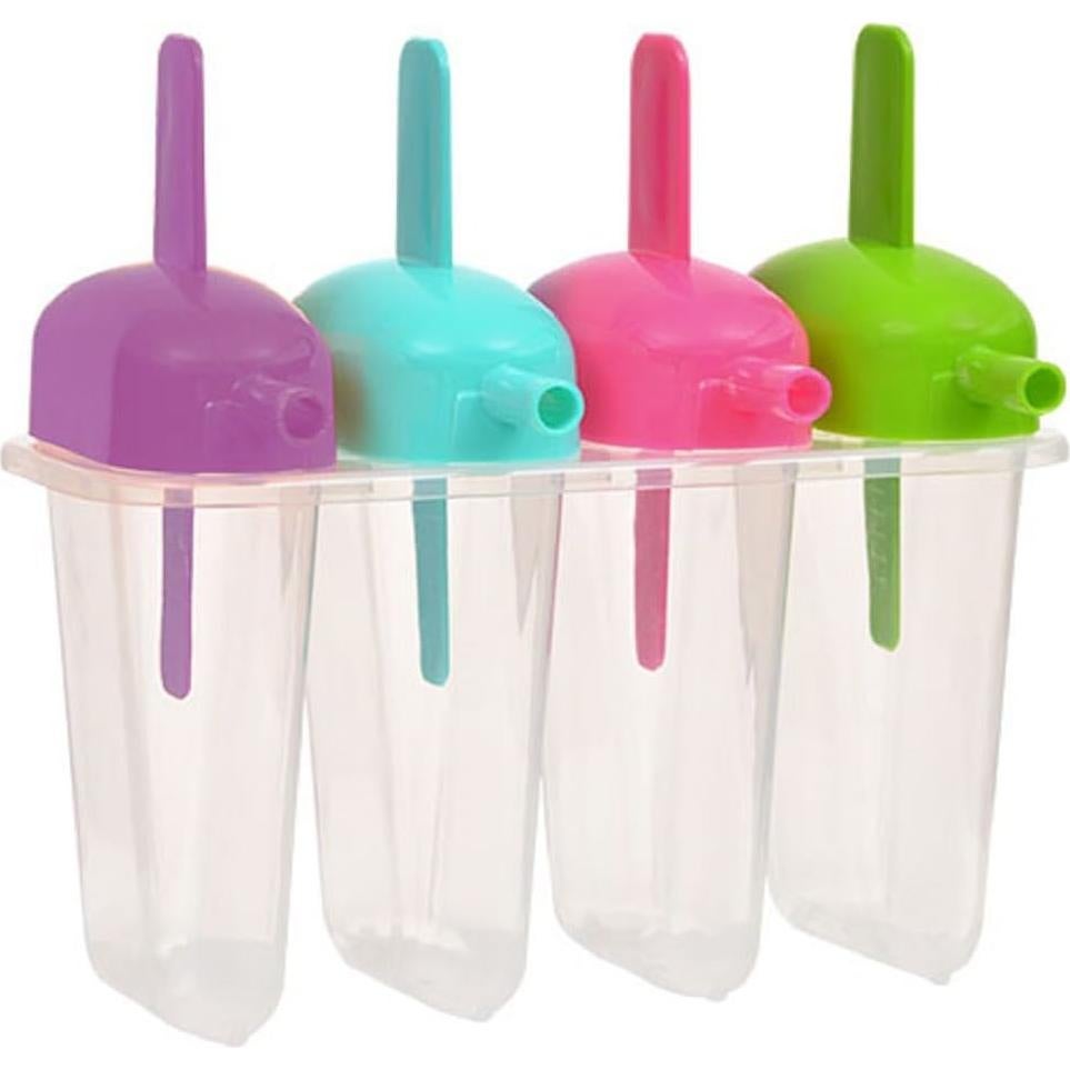 Juego de 8 Moldes para Paletas de Hielo AMBSS SYS - Libre de BPA