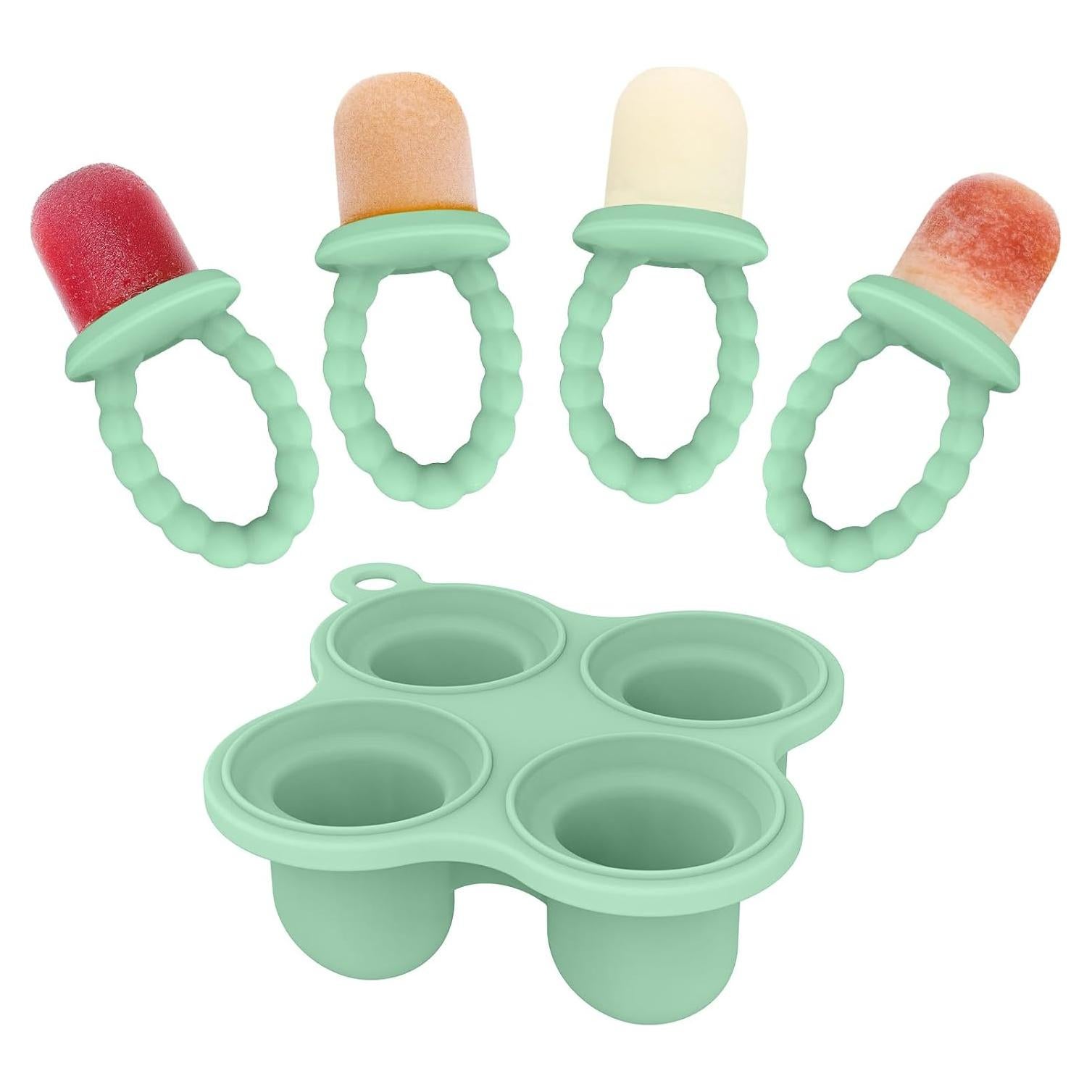 Molde de Helado para Bebés btrfe Verde - Silicona 100% Apta