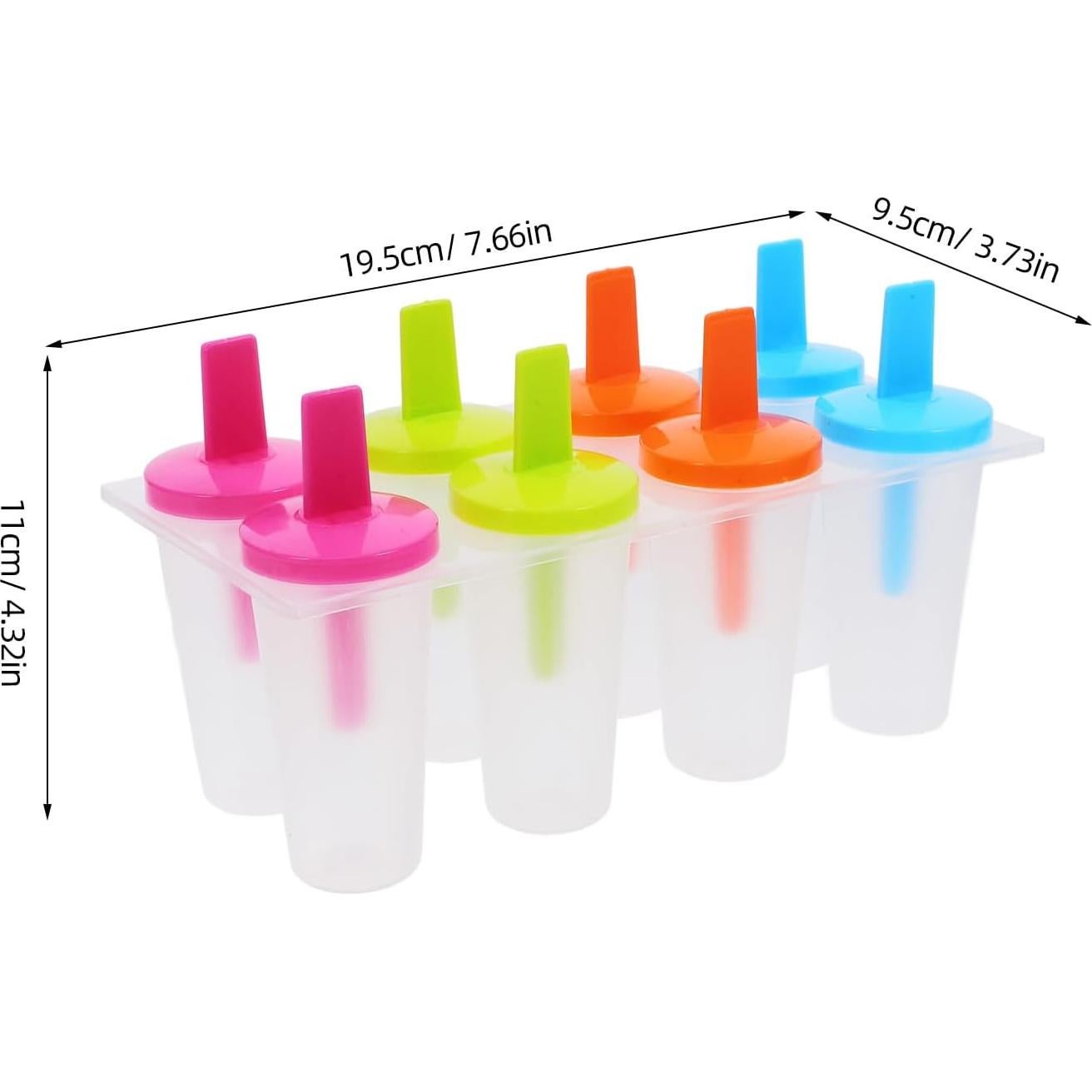 Set de 24 Moldes para Hacer Paletas de Hielo MAGICLULU 7.5x12 cm