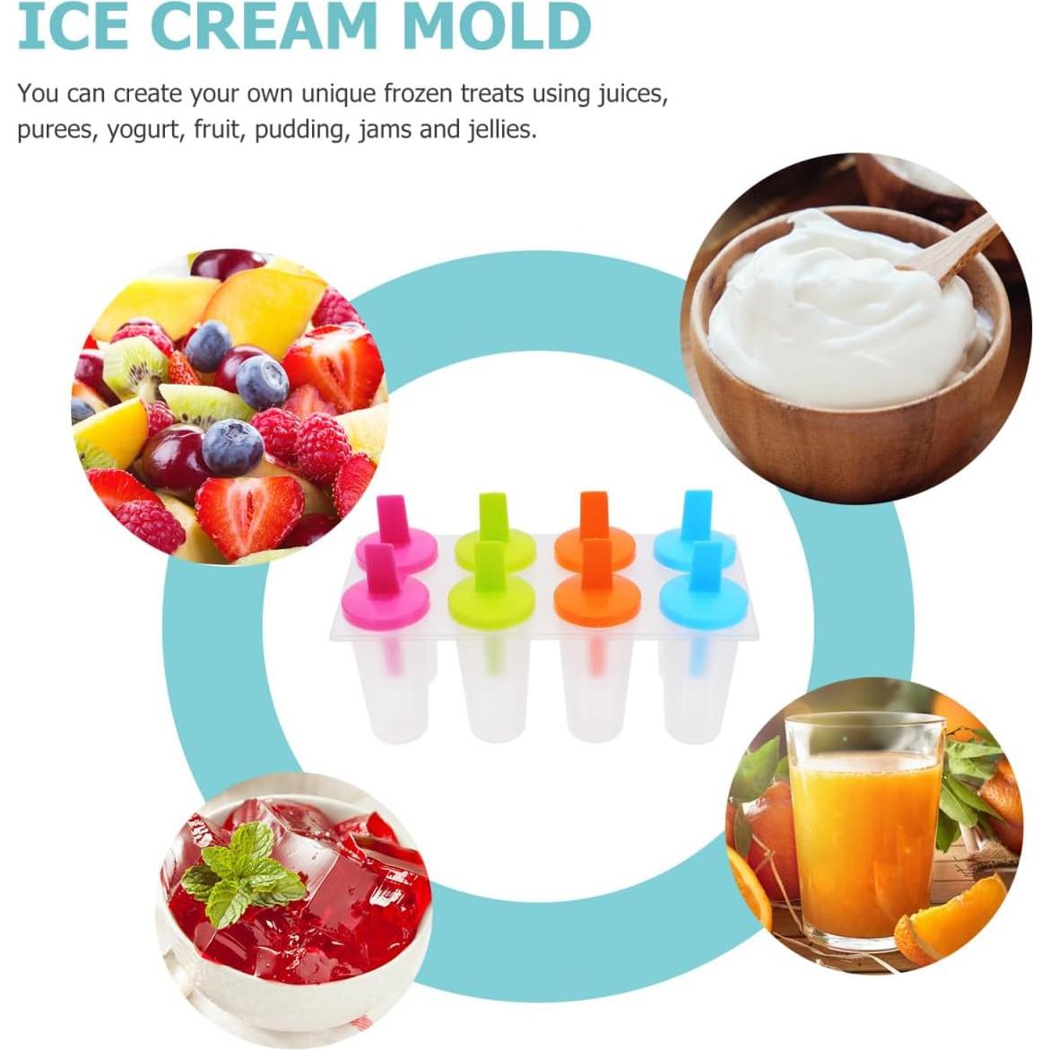 Set de 24 Moldes para Hacer Paletas de Hielo MAGICLULU 7.5x12 cm