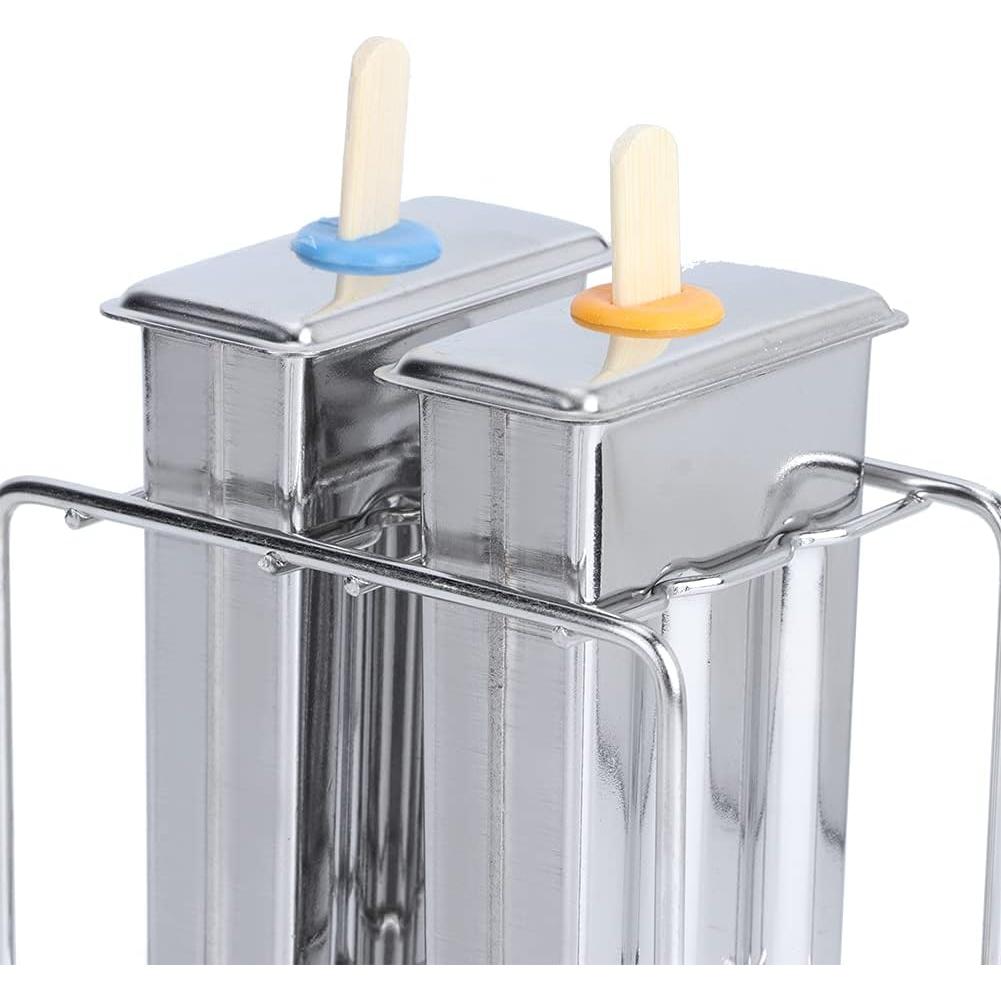 Moldes de Paletas de Acero Inoxidable MOUMOUTEN - Set 2 Piezas