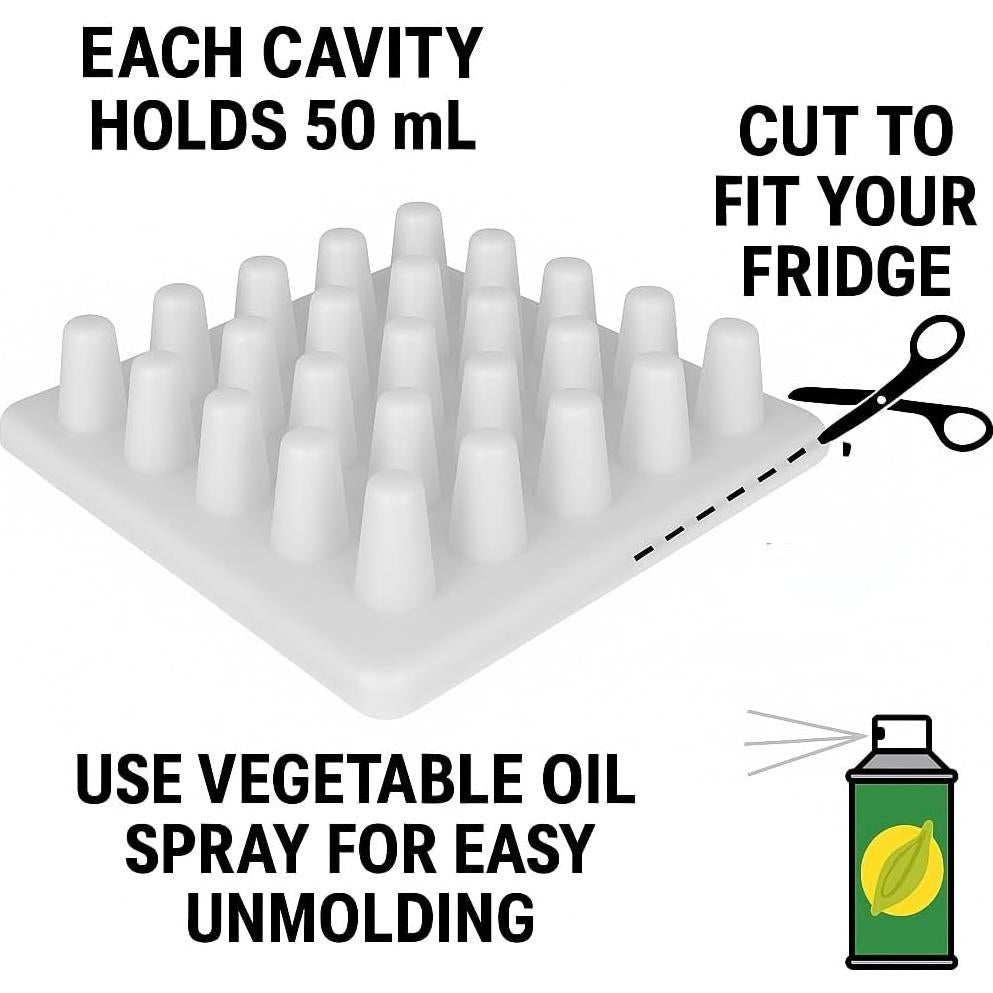 Moldes de Paletas Novedades Cari 25 Cavidades 50mL