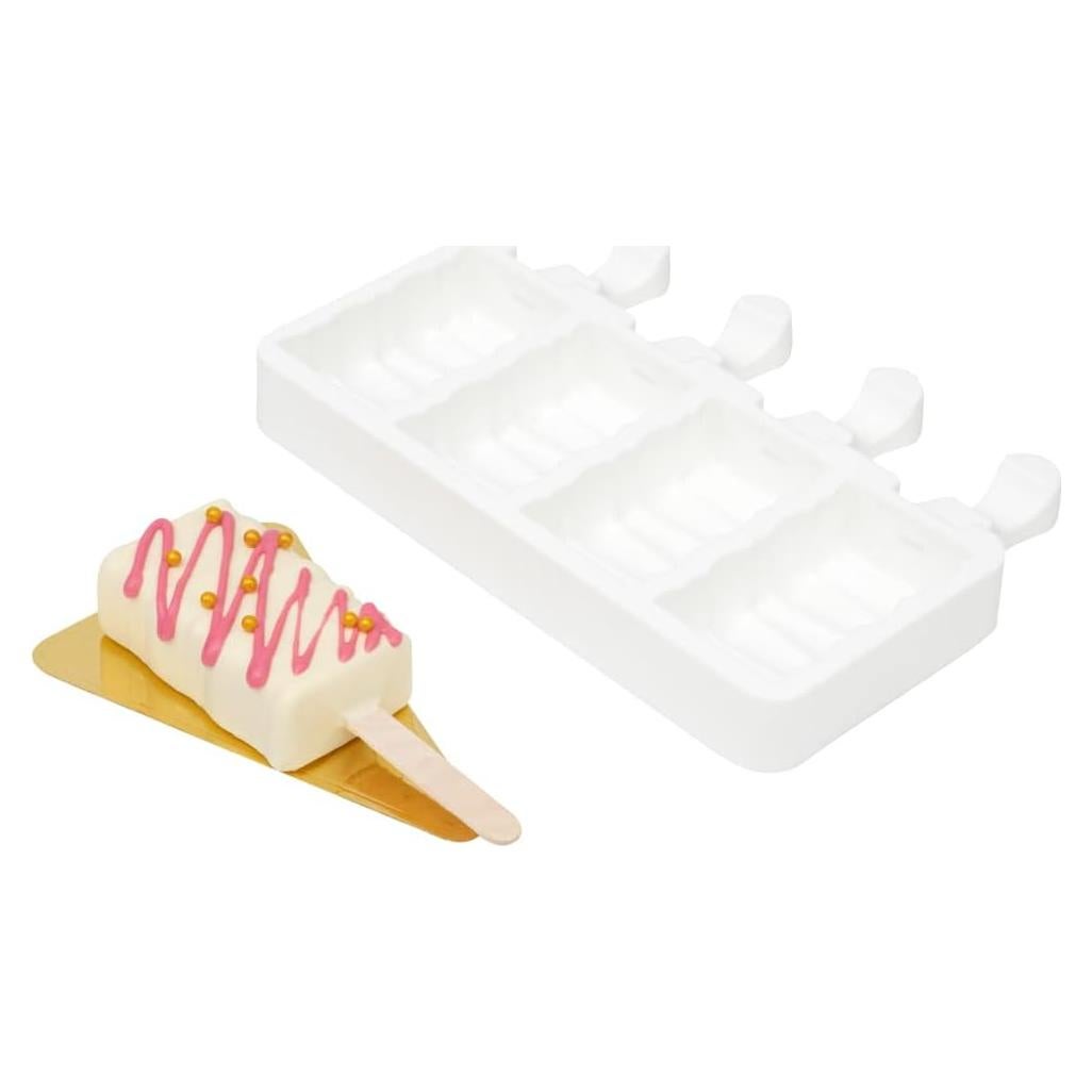 Molde para Paletas de Silicona Restaurantware 4 Cavidades