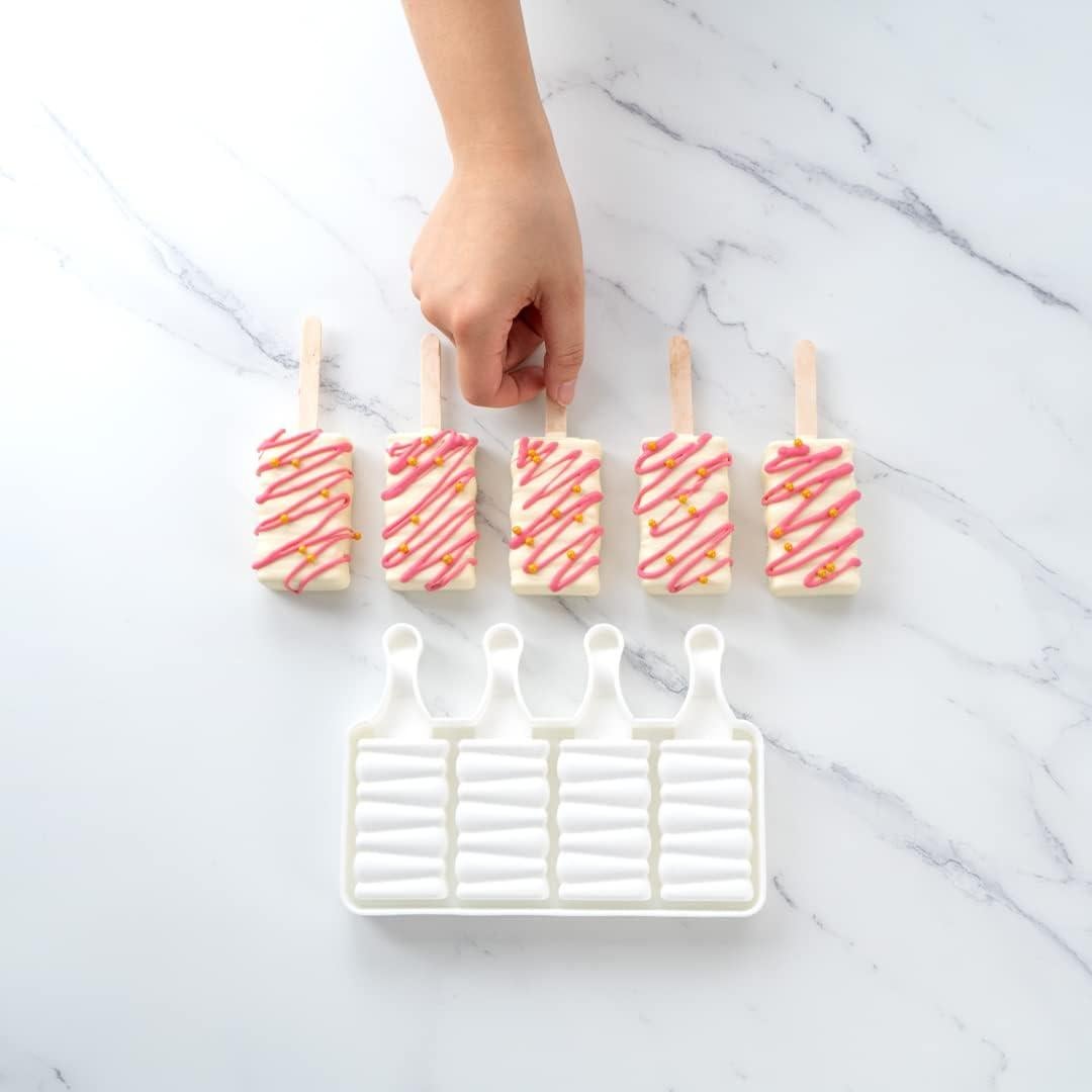 Molde para Paletas de Silicona Restaurantware 4 Cavidades