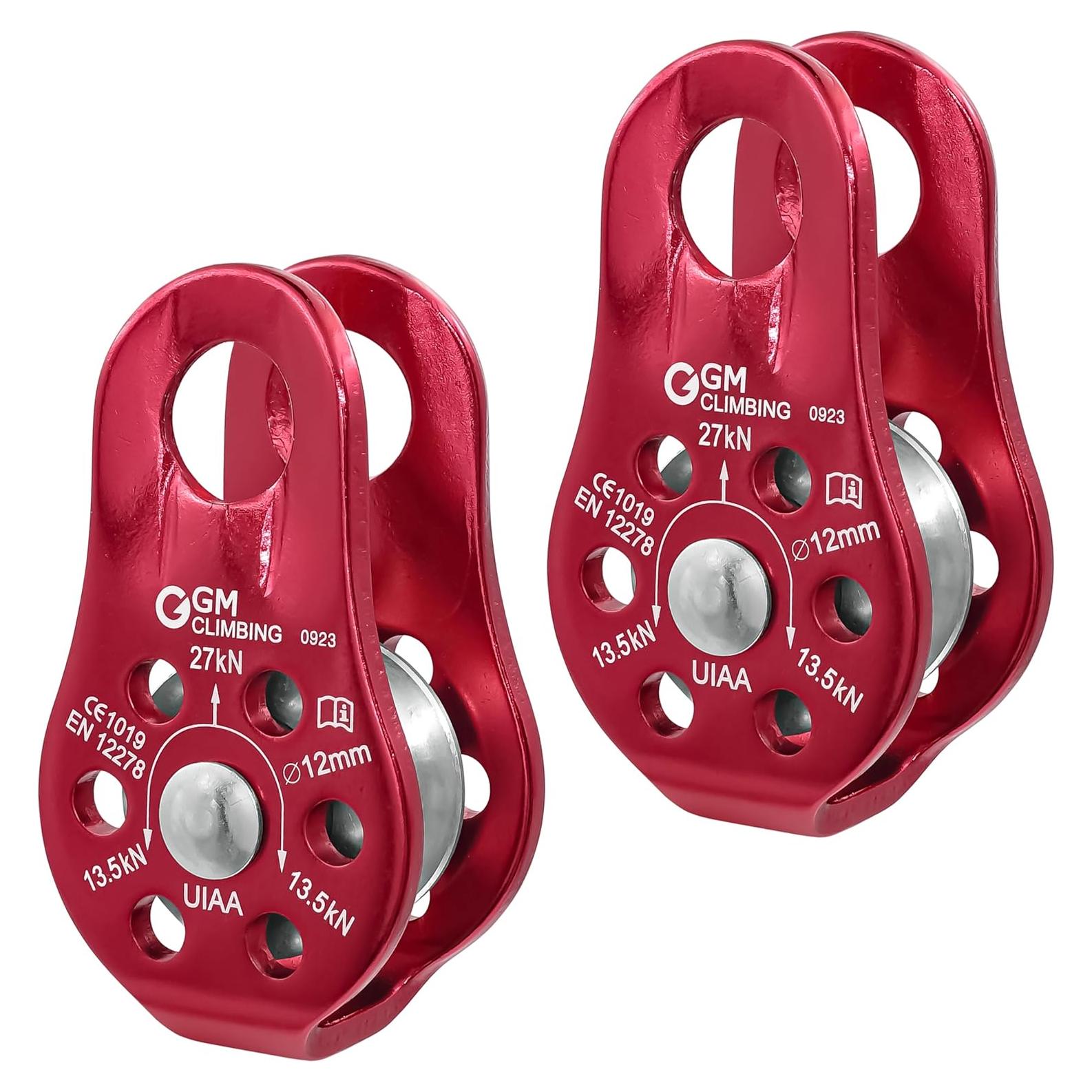 Polea Micro Fija GM CLIMBING 27kN Aluminio Paquete de 2