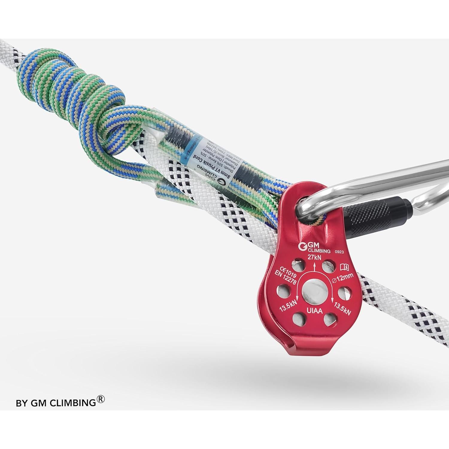 Polea Micro Fija GM CLIMBING 27kN Aluminio Paquete de 2