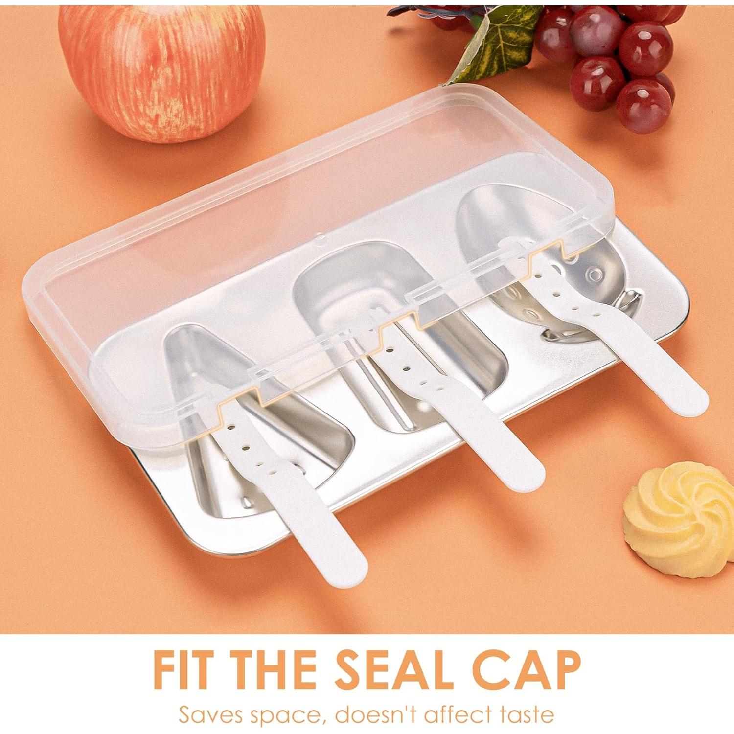 Molde de Paletas de Acero Inoxidable Adorila 150 ml Reutilizable