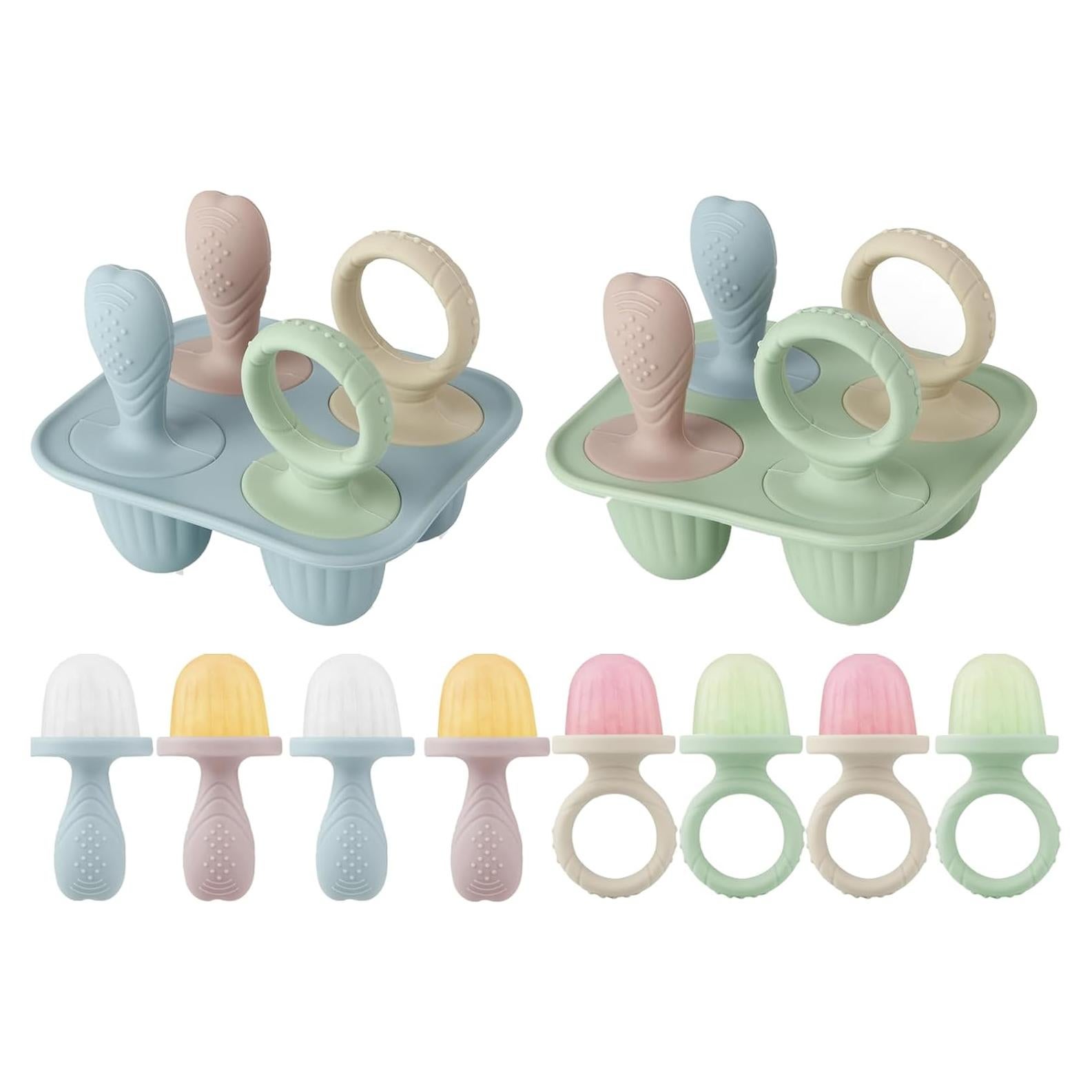 Moldes de Silicona para Paletas PandaEar - 2 Piezas, 8 Cavidades