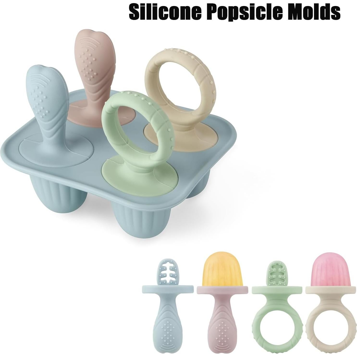 Moldes de Silicona para Paletas PandaEar - 2 Piezas, 8 Cavidades