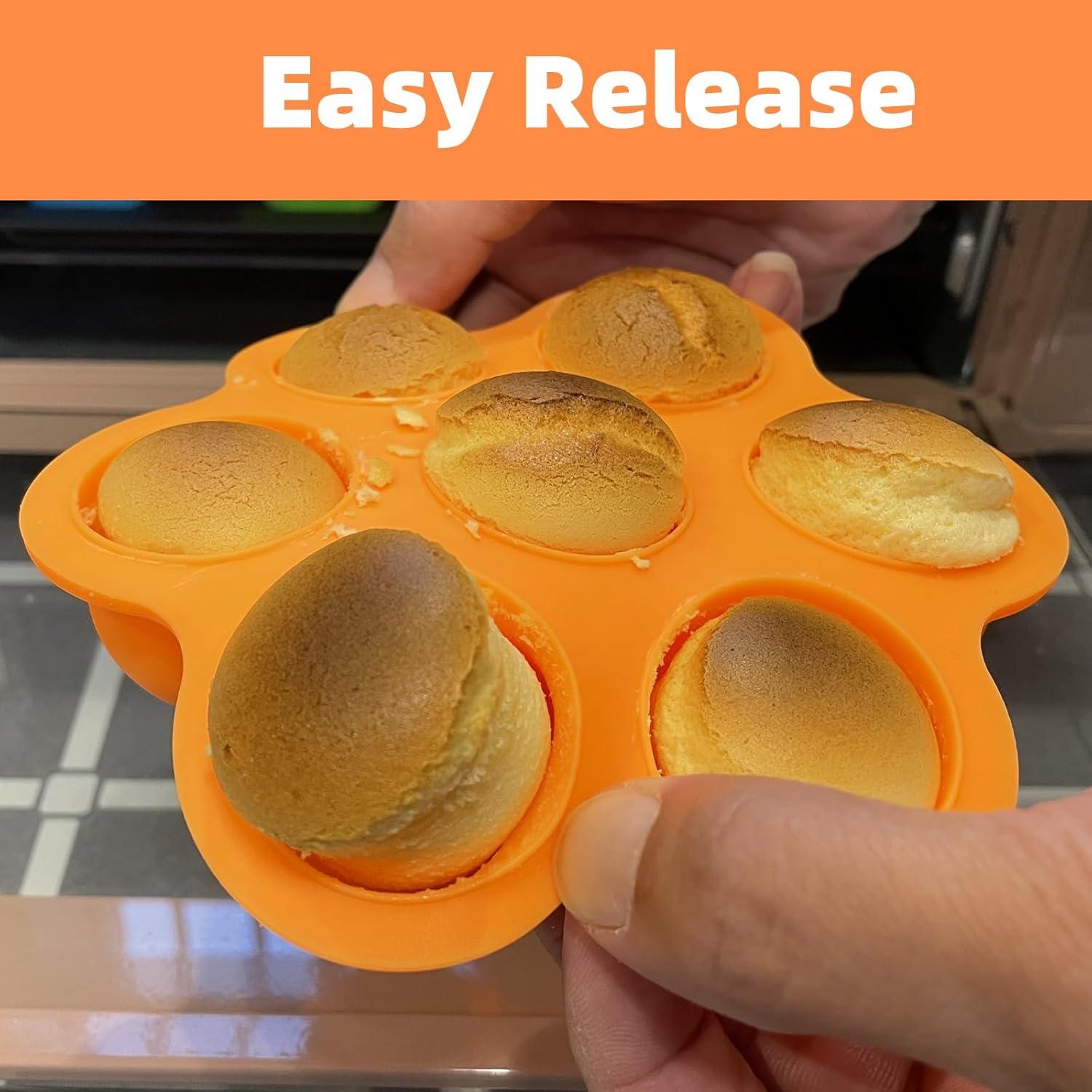 Molde de Paletas de Silicona TEIBVG 7 Cavidades Naranja