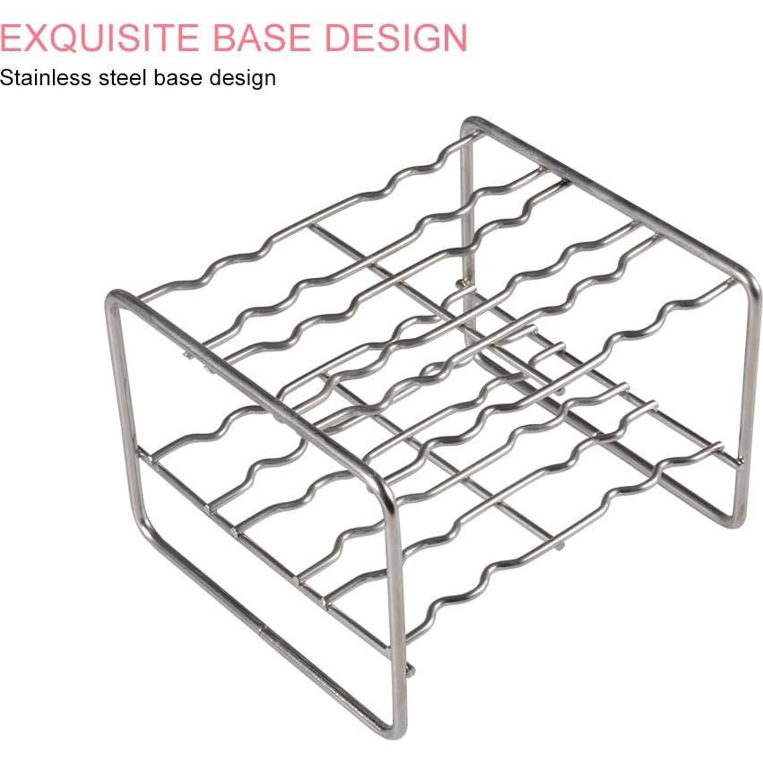 Moldes de Paletas de Acero Inoxidable HAOHIZE 6 Pcs con Soporte