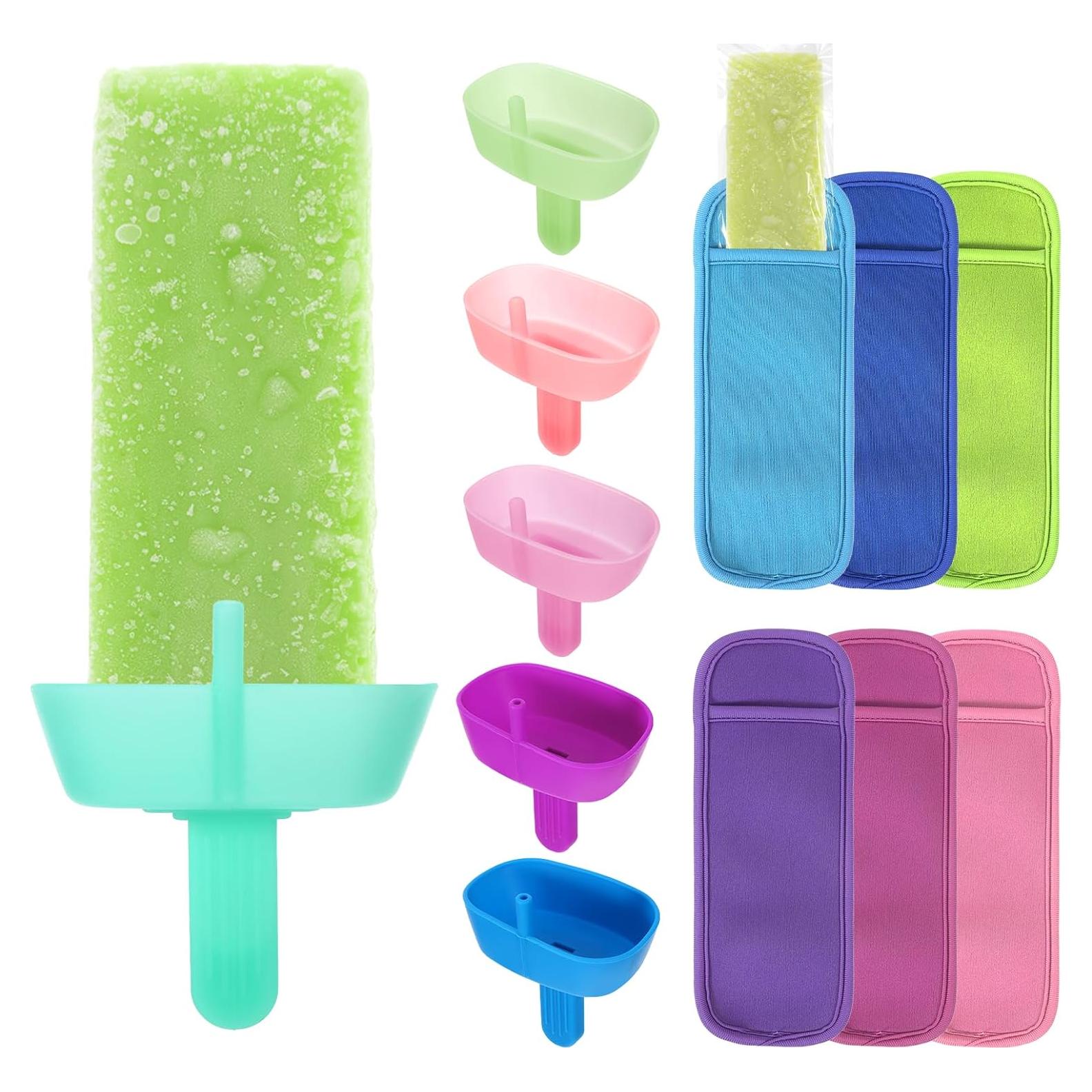 Juego de 12 Soportes y Fundas para Paletas Yylaiire, Silicona
