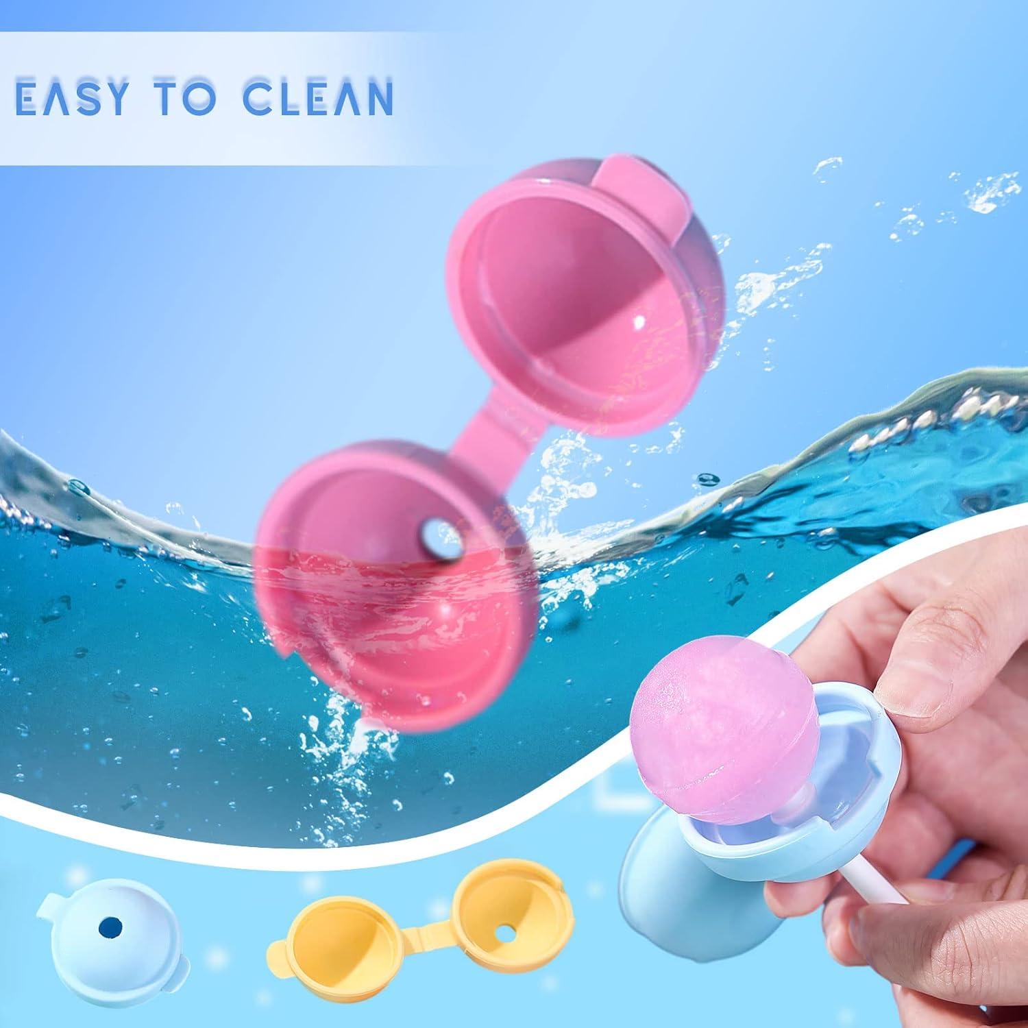 Molde de Paletas de Silicona VDKIDKT - 4 Piezas, Rosa/Azul/Amarillo/Naranja