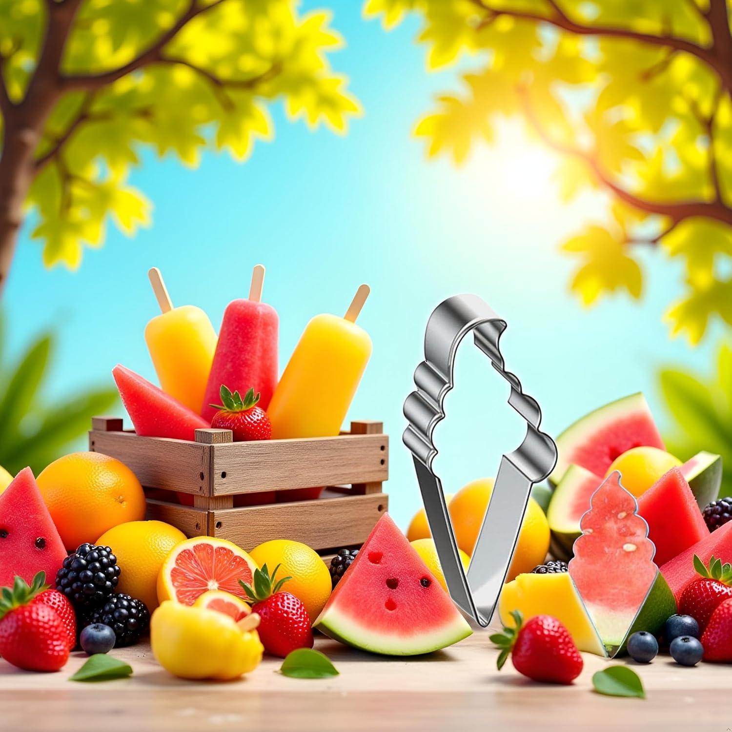 Cortador de Sandía y Galletas Rosojodg de Acero Inoxidable