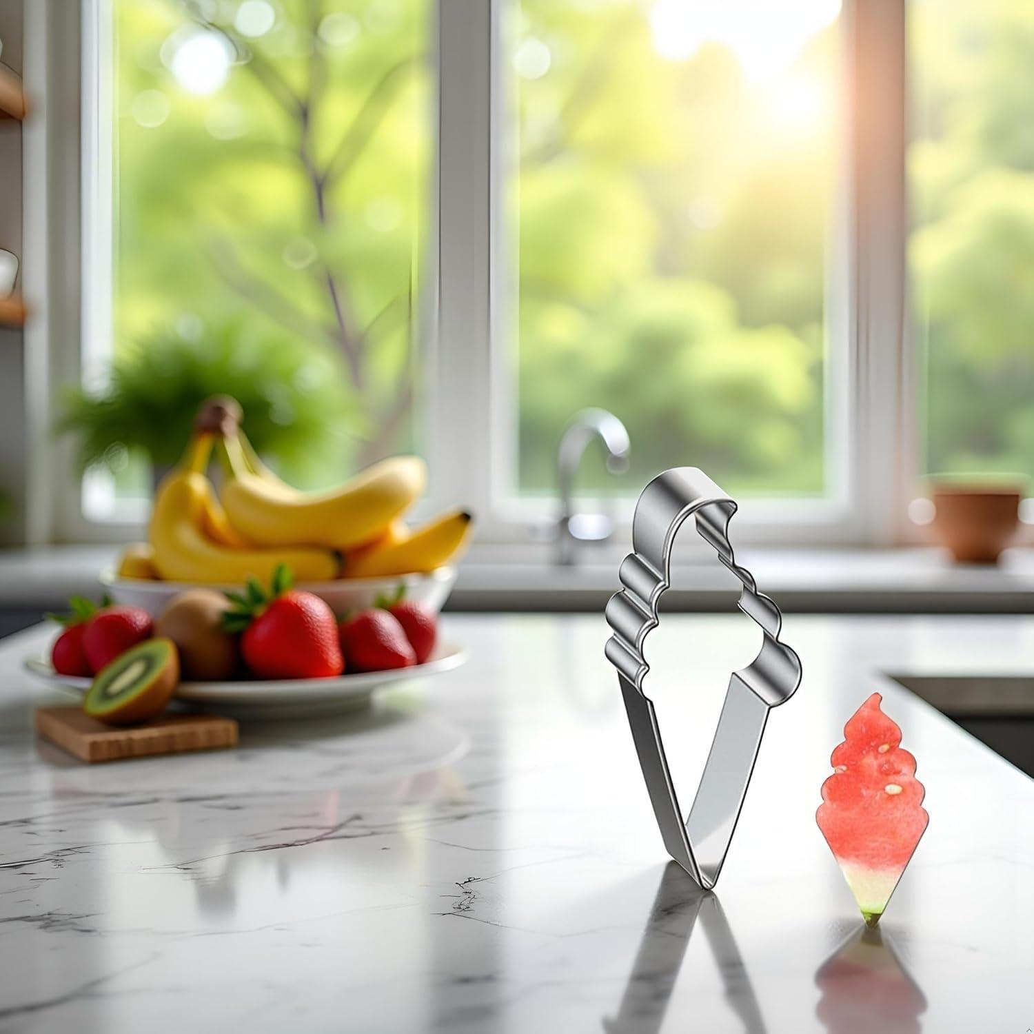 Cortador de Sandía y Galletas Rosojodg de Acero Inoxidable