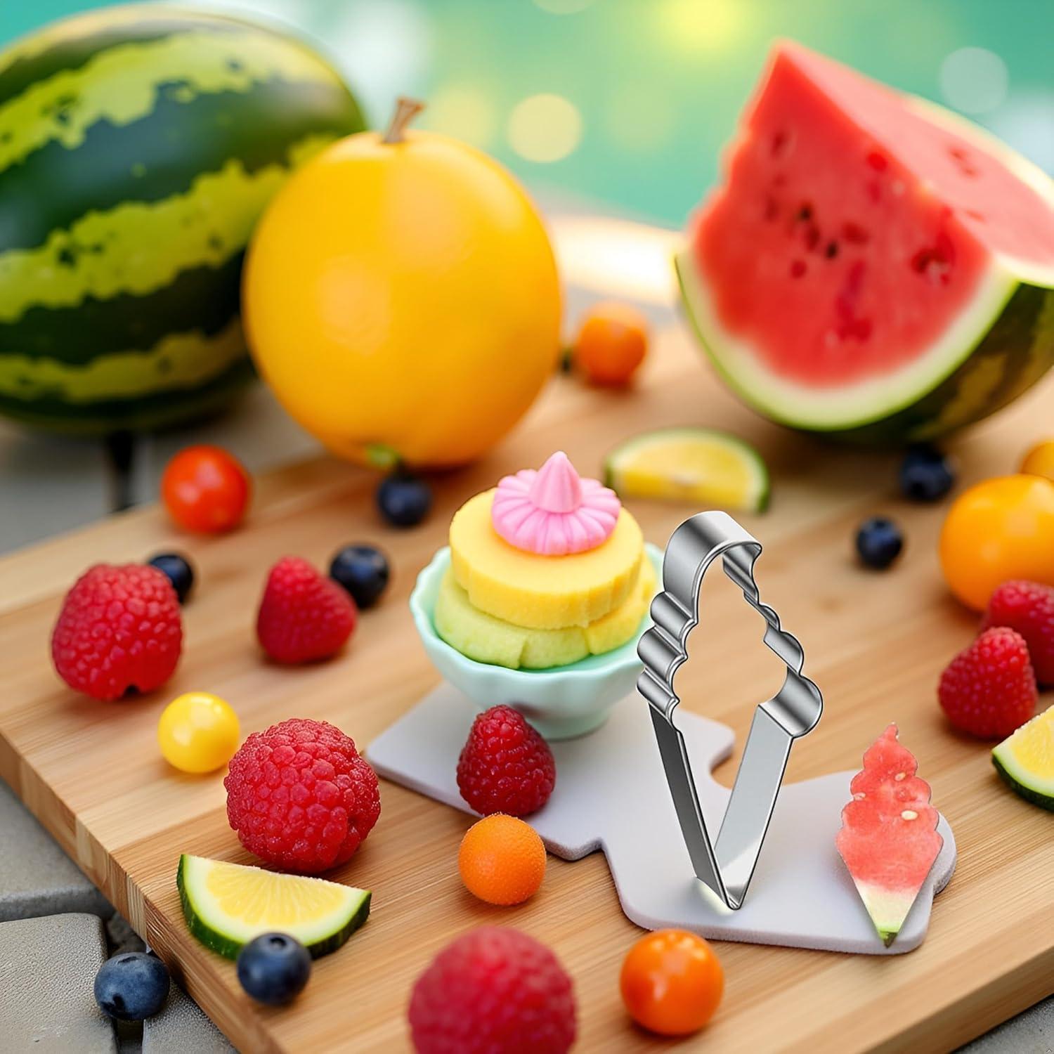 Cortador de Sandía y Galletas Rosojodg de Acero Inoxidable