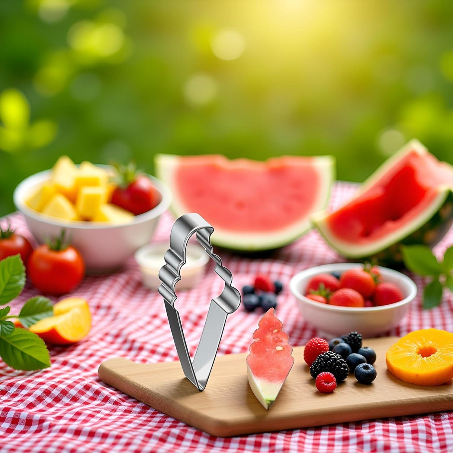 Cortador de Sandía y Galletas Rosojodg de Acero Inoxidable