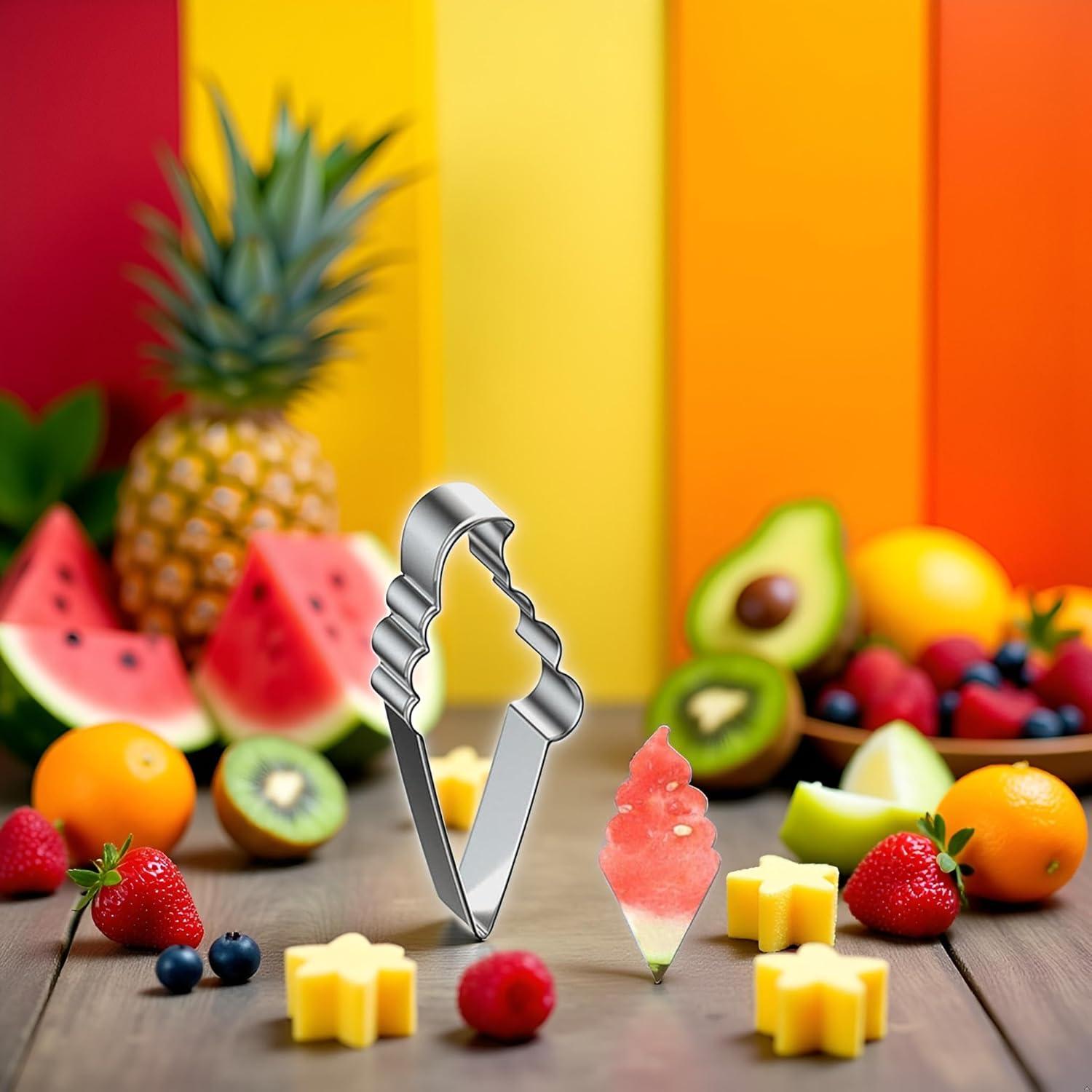 Cortador de Sandía y Galletas Rosojodg de Acero Inoxidable