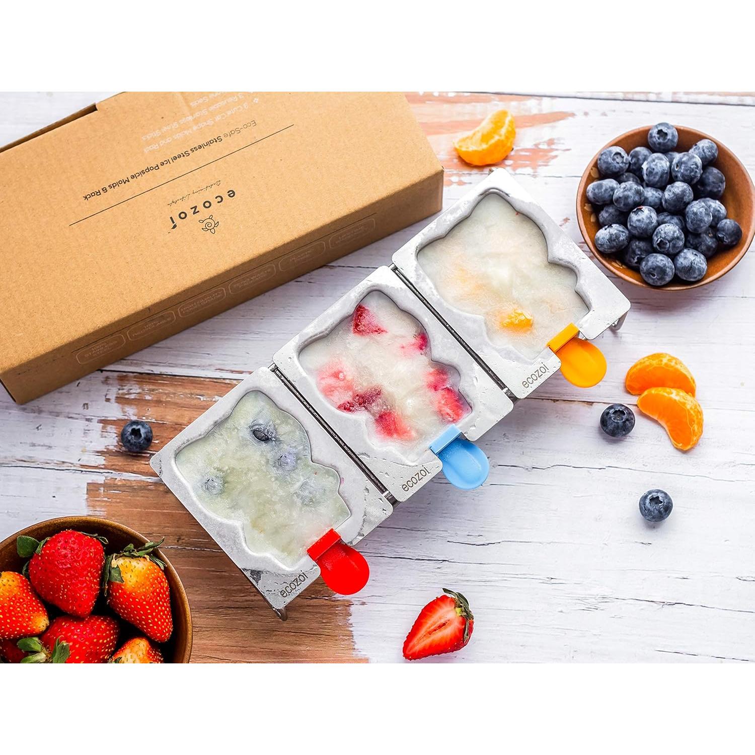 Moldes de Paletas Ecozoi de Acero Inoxidable - Forma de Gato