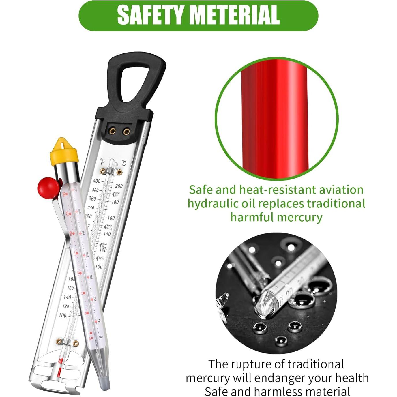Termómetro de Caramelo Sanfilix 2 Pcs Acero Inoxidable 50-200°C