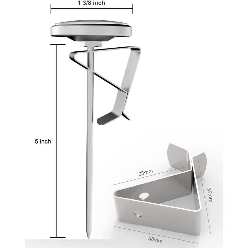 Termómetro de Comida Dial SH JS SJ0101 5" Acero Inoxidable