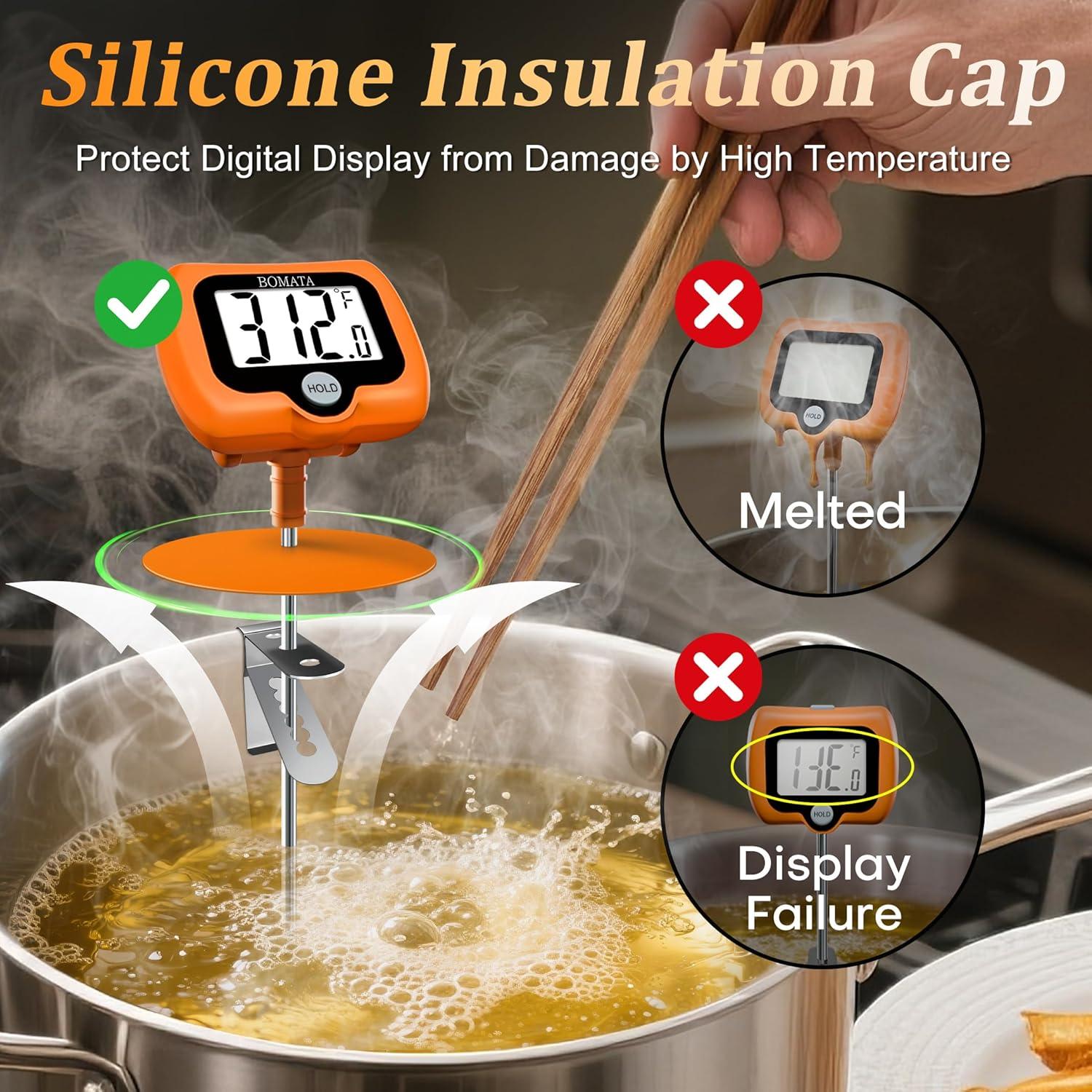 Termómetro Digital de Caramelo BOMATA con Clip y Sonda 20.3cm