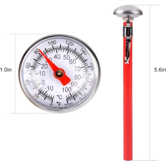 Termómetro de Carne Plateado Fansoftiks - Sonda de Cocina Compacta