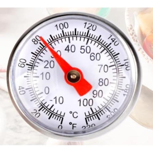 Termómetro de Carne Plateado Fansoftiks - Sonda de Cocina Compacta