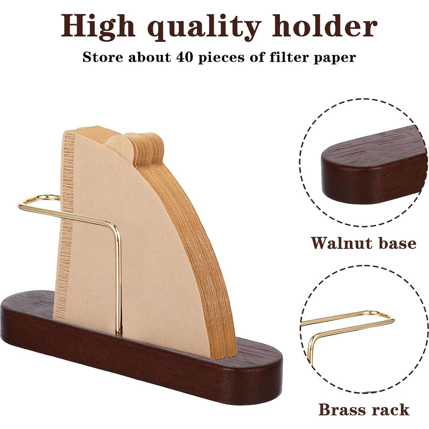 Soporte para Filtros de Café KFHENSOMR Cono Madera 14x7 cm